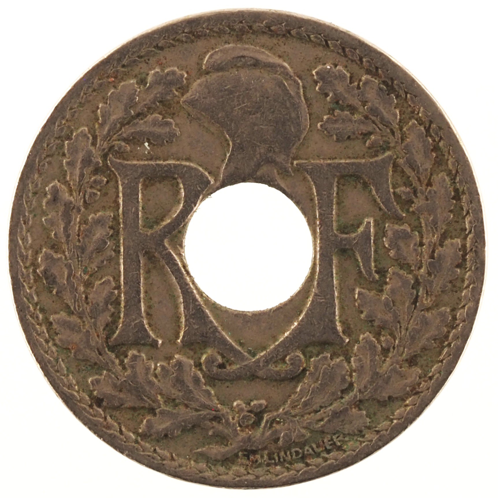 France - Pièce 10 Centimes 1923 cupro-nickel - Lindauer – Image 2