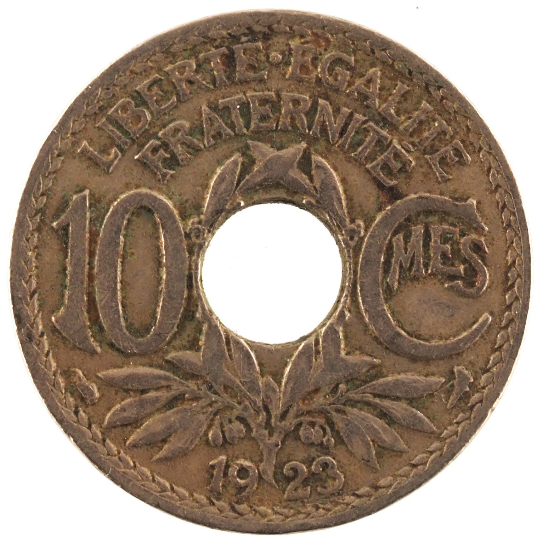 France - Pièce 10 Centimes 1923 cupro-nickel - Lindauer