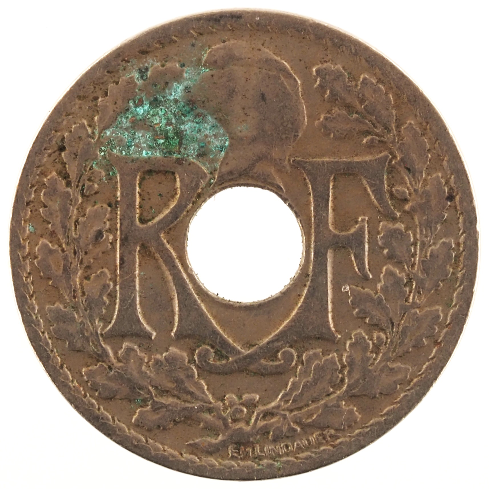 France - Pièce 10 Centimes 1927 cupro-nickel - Lindauer – Image 2