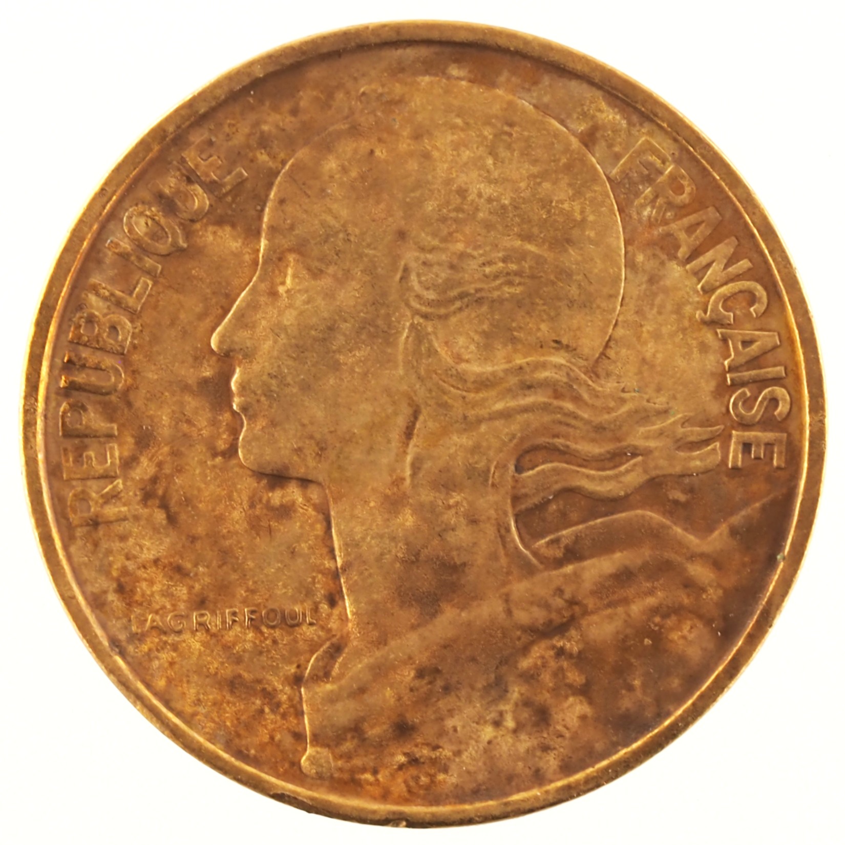 France - Pièce 10 Centimes 1968 bronze-aluminium - Marianne – Image 2