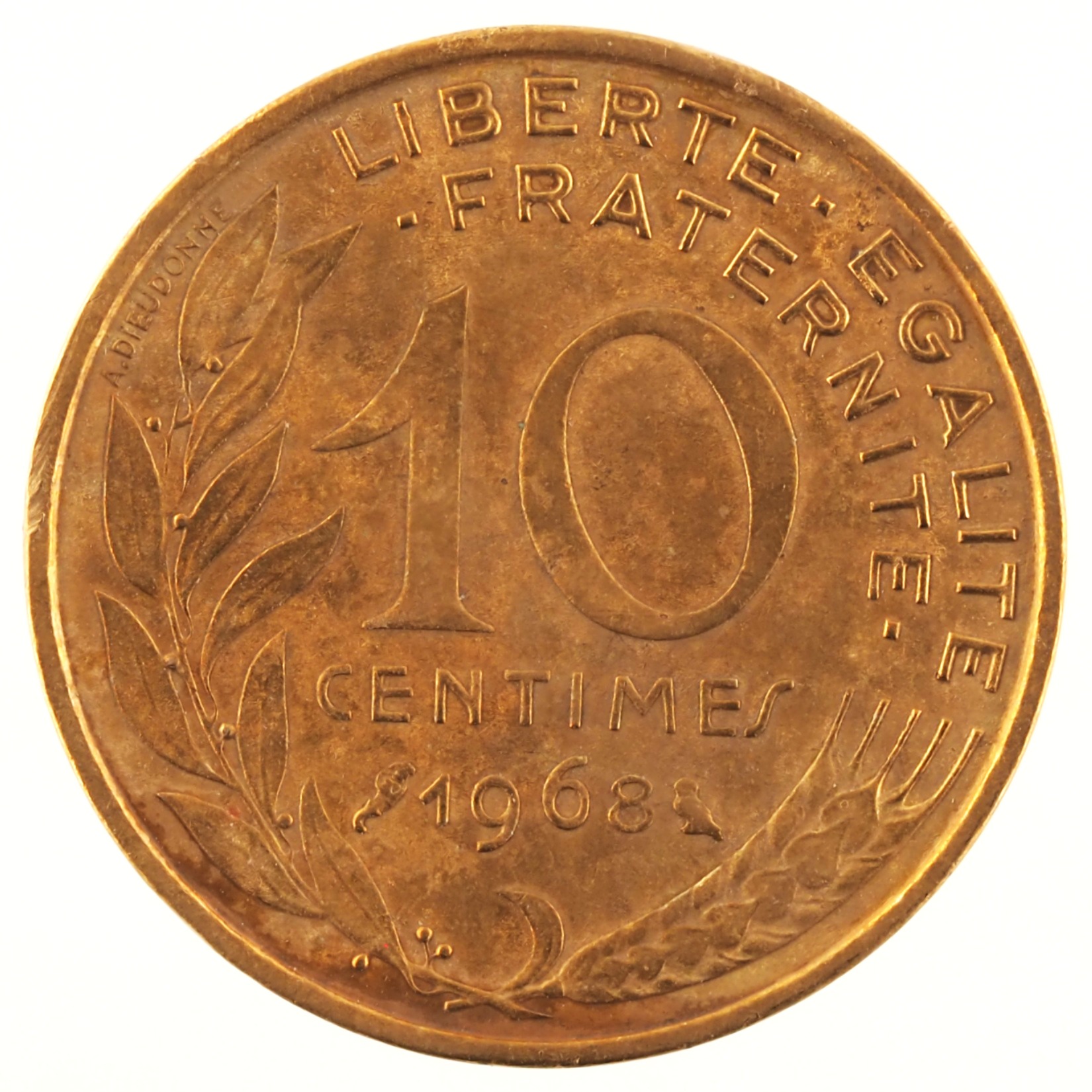France - Pièce 10 Centimes 1968 bronze-aluminium - Marianne