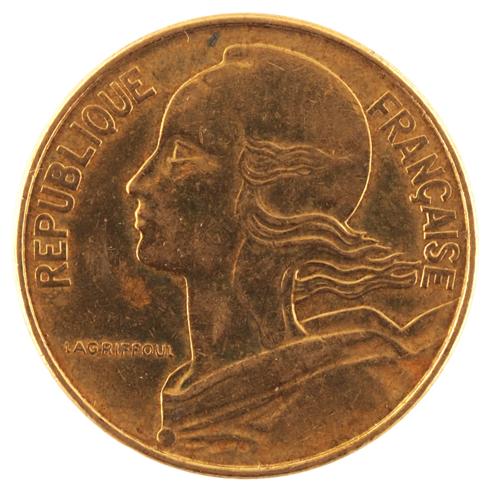 France - Pièce 10 Centimes 1975 bronze-aluminium - Marianne – Image 2