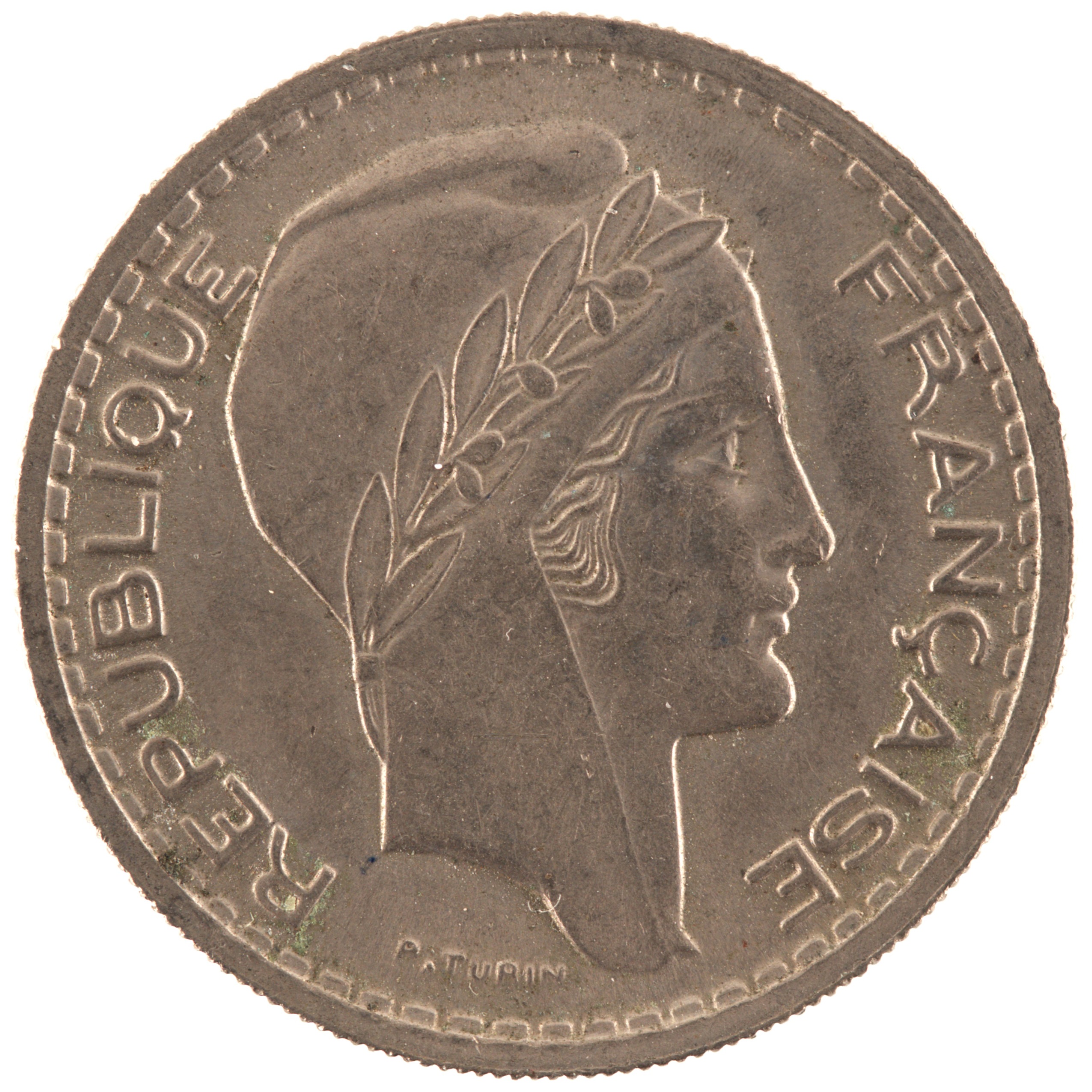 France - Pièce 10 Francs 1947 B cupro-nickel - Turin, petite tête – Image 2