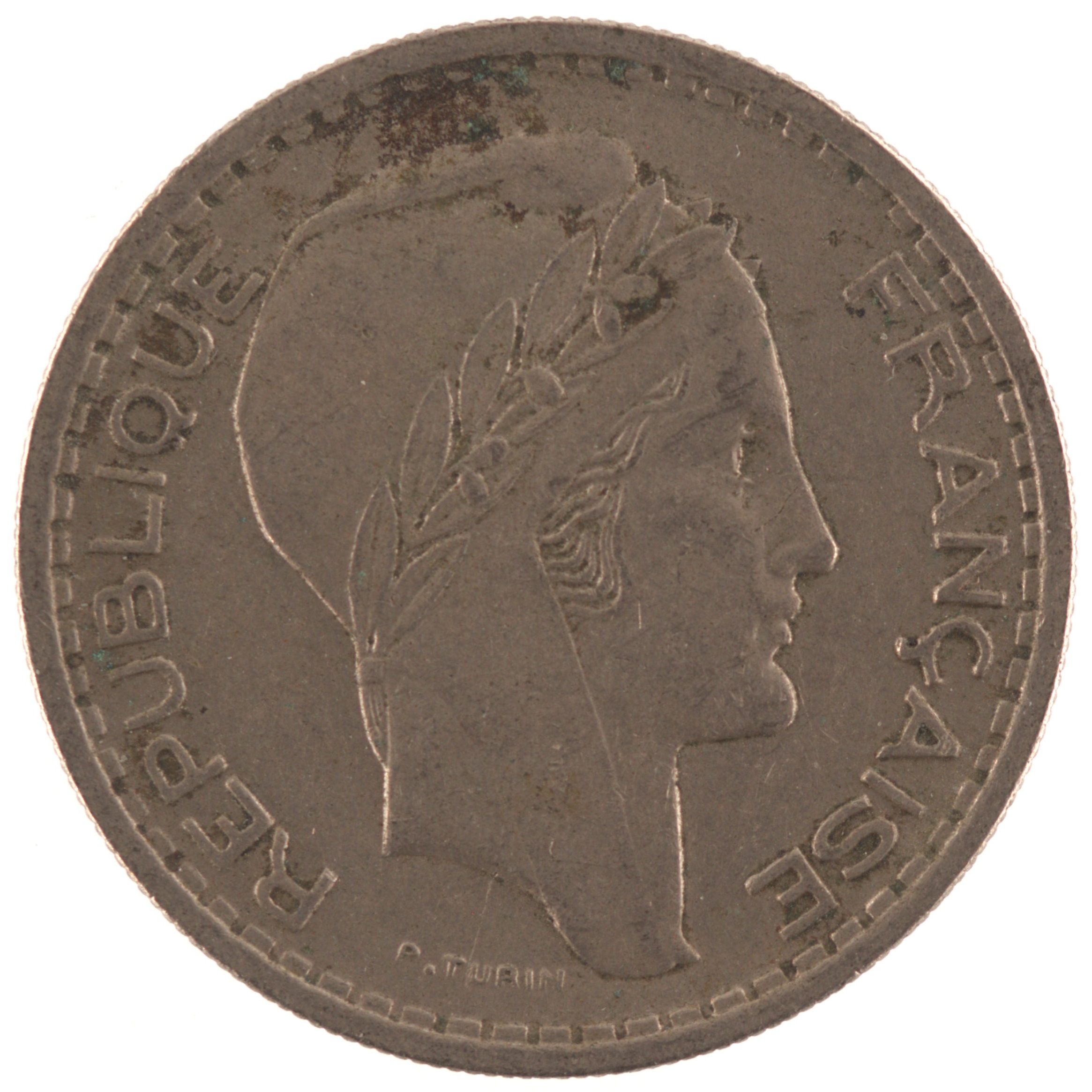 France - Pièce 10 Francs 1947 B cupro-nickel - Turin, petite tête – Image 2