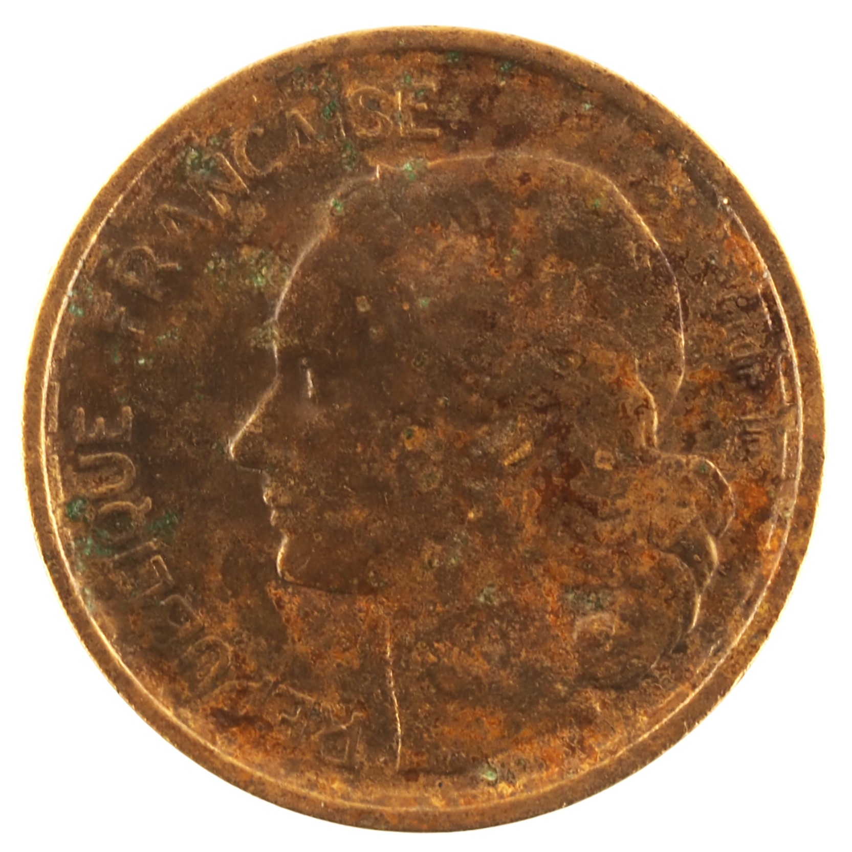 France - Pièce 10 Francs 1951 bronze-aluminium - Guiraud – Image 2