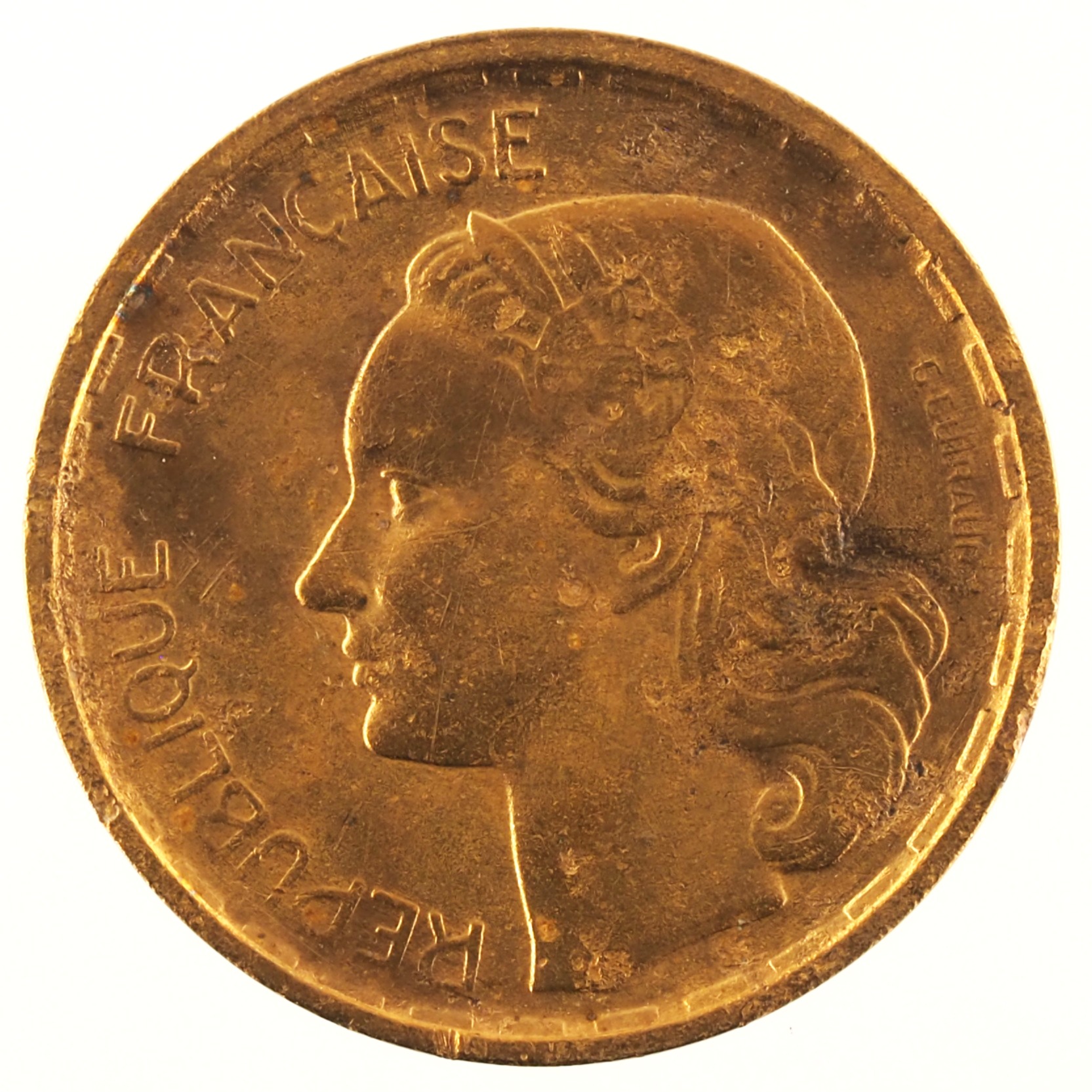 France - Pièce 10 Francs 1951 bronze-aluminium - Guiraud – Image 2