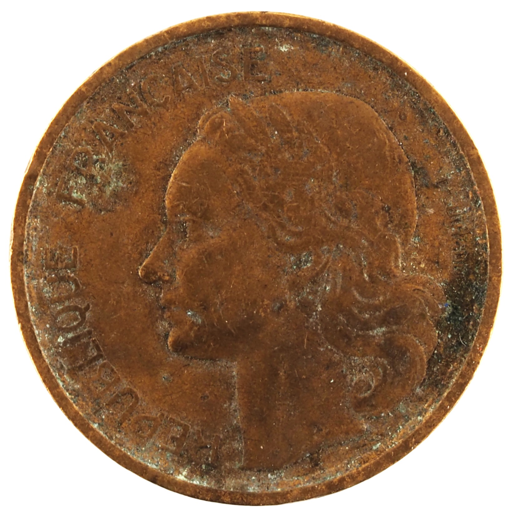 France - Pièce 10 Francs 1951 bronze-aluminium - Guiraud – Image 2