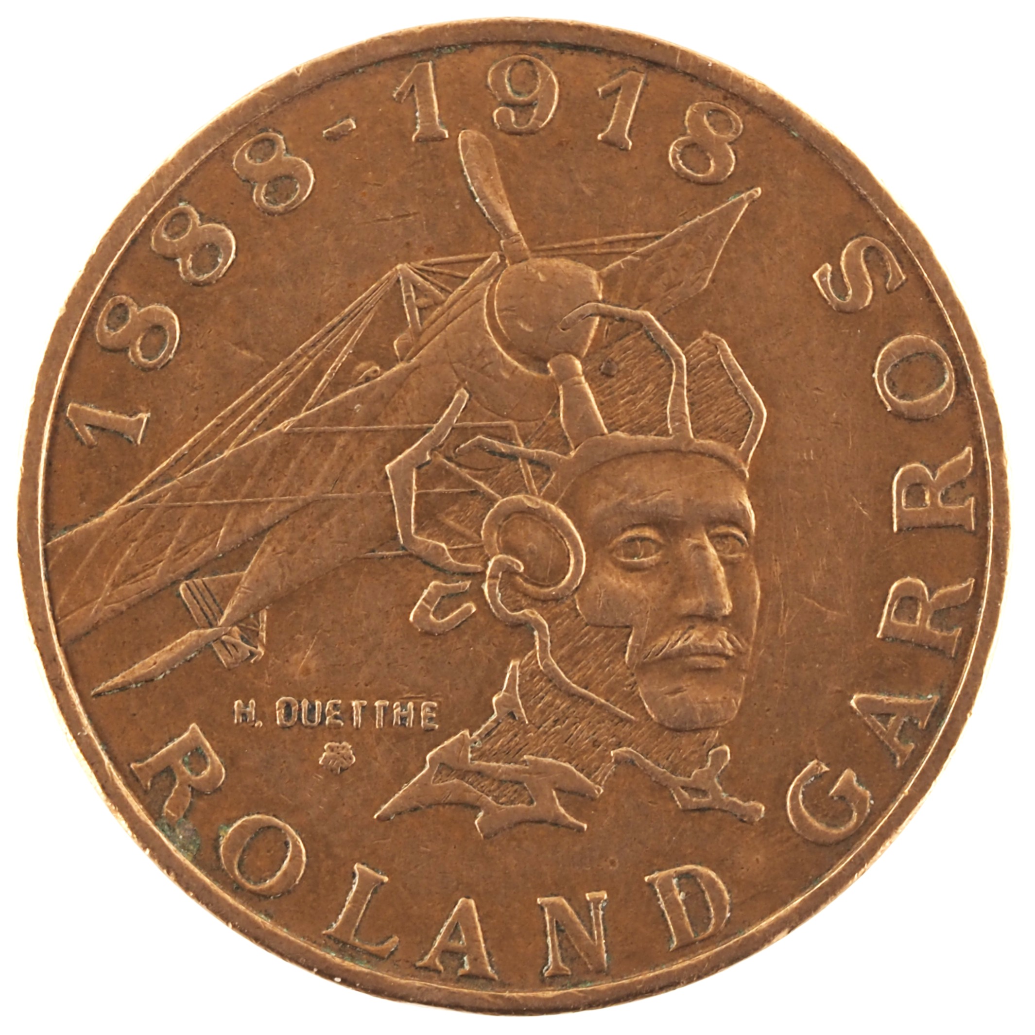 France - Pièce 10 Francs 1988 cuivre-nickel-aluminium - Roland Garros (tranche A) – Image 2