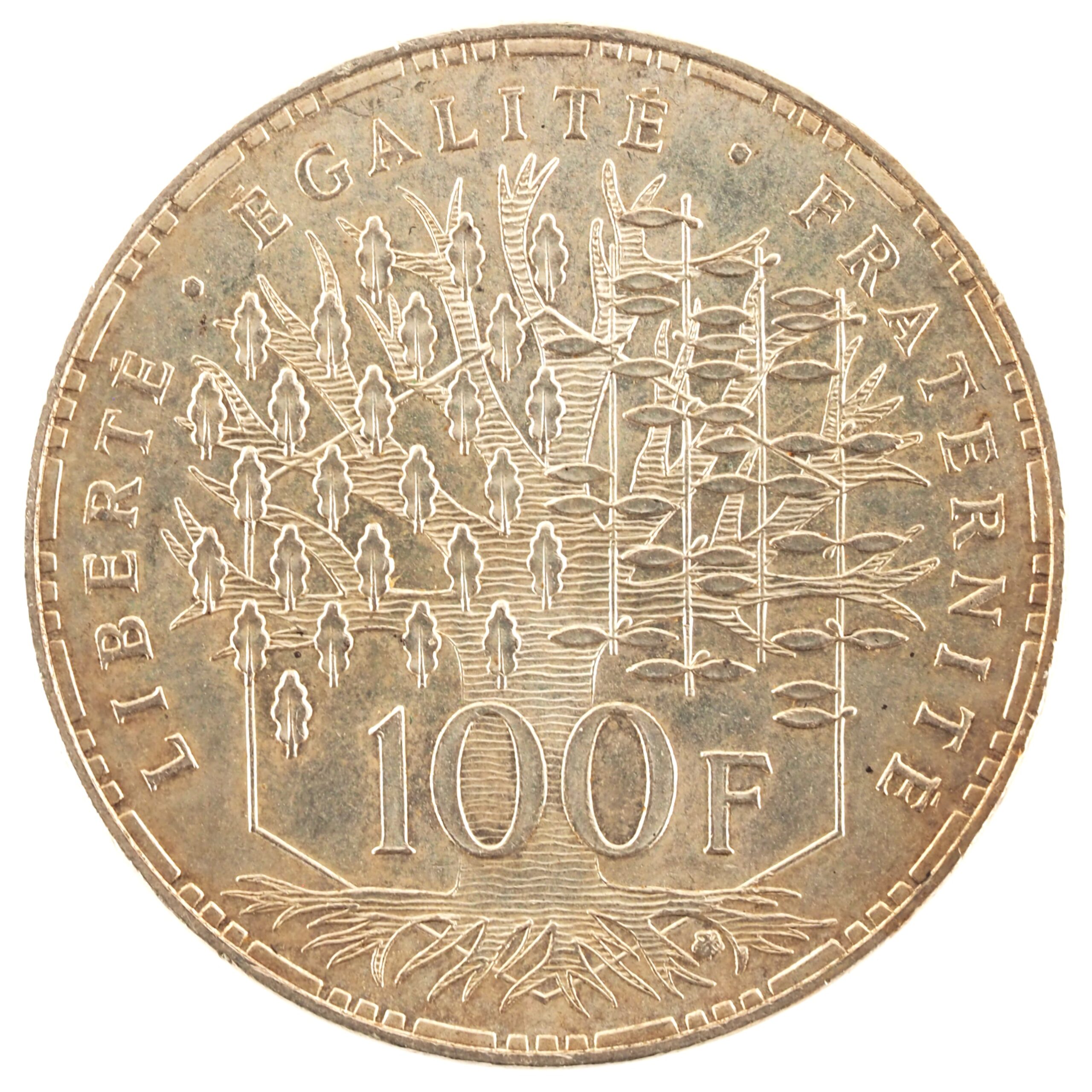 France - Pièce 100 Francs 1983 argent - Panthéon – Image 2