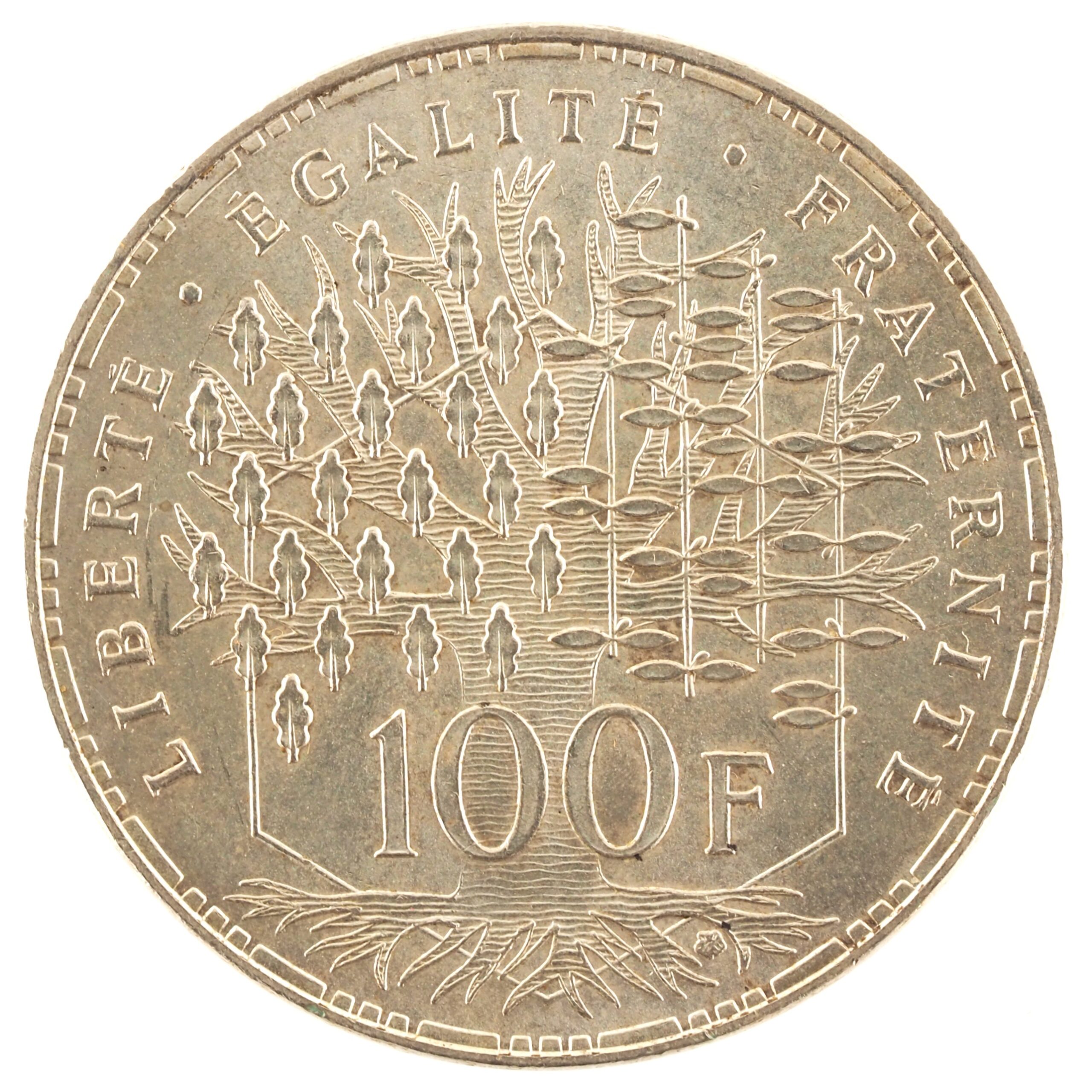 France - Pièce 100 Francs 1983 argent - Panthéon – Image 2