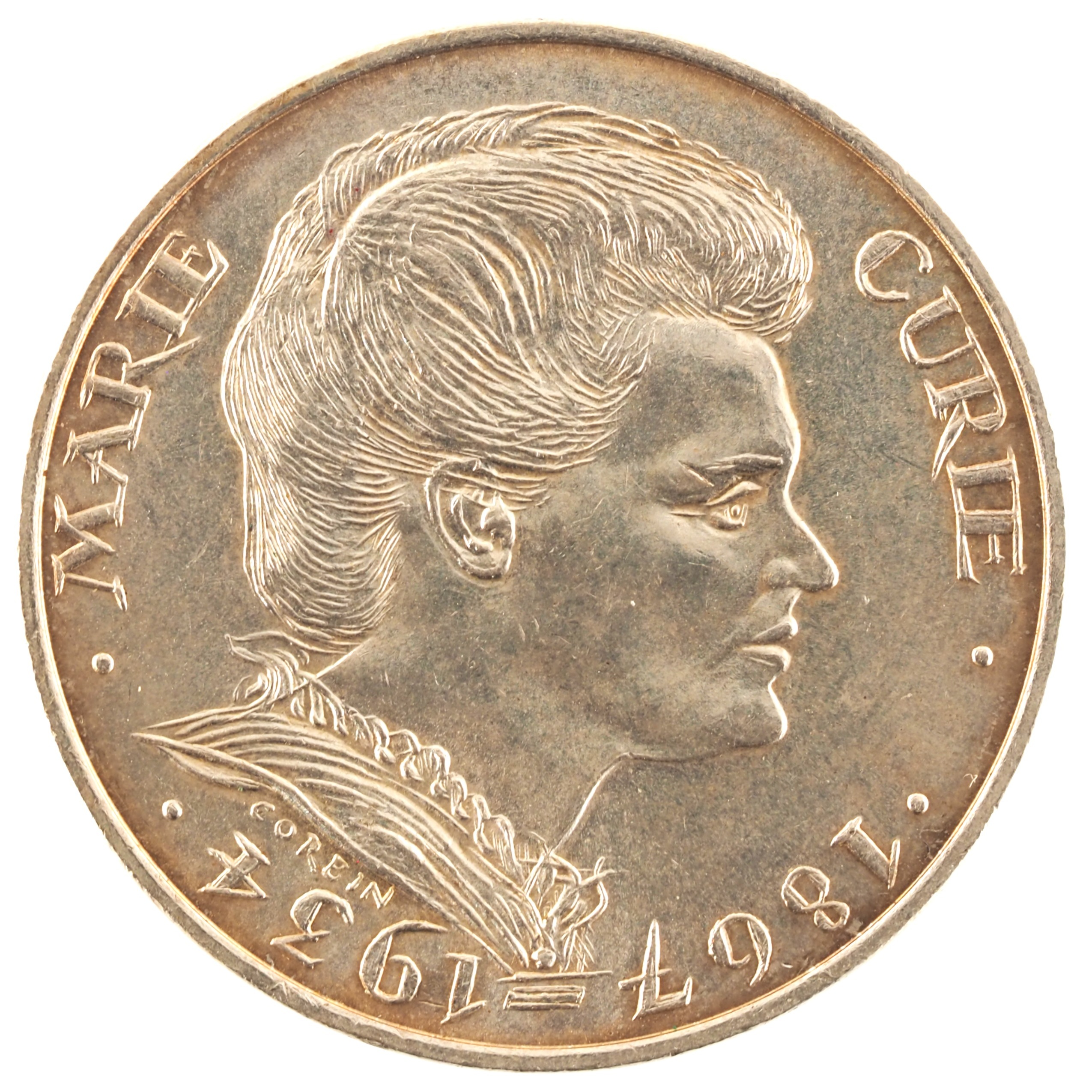France - Pièce 100 Francs 1984 argent - Marie Curie