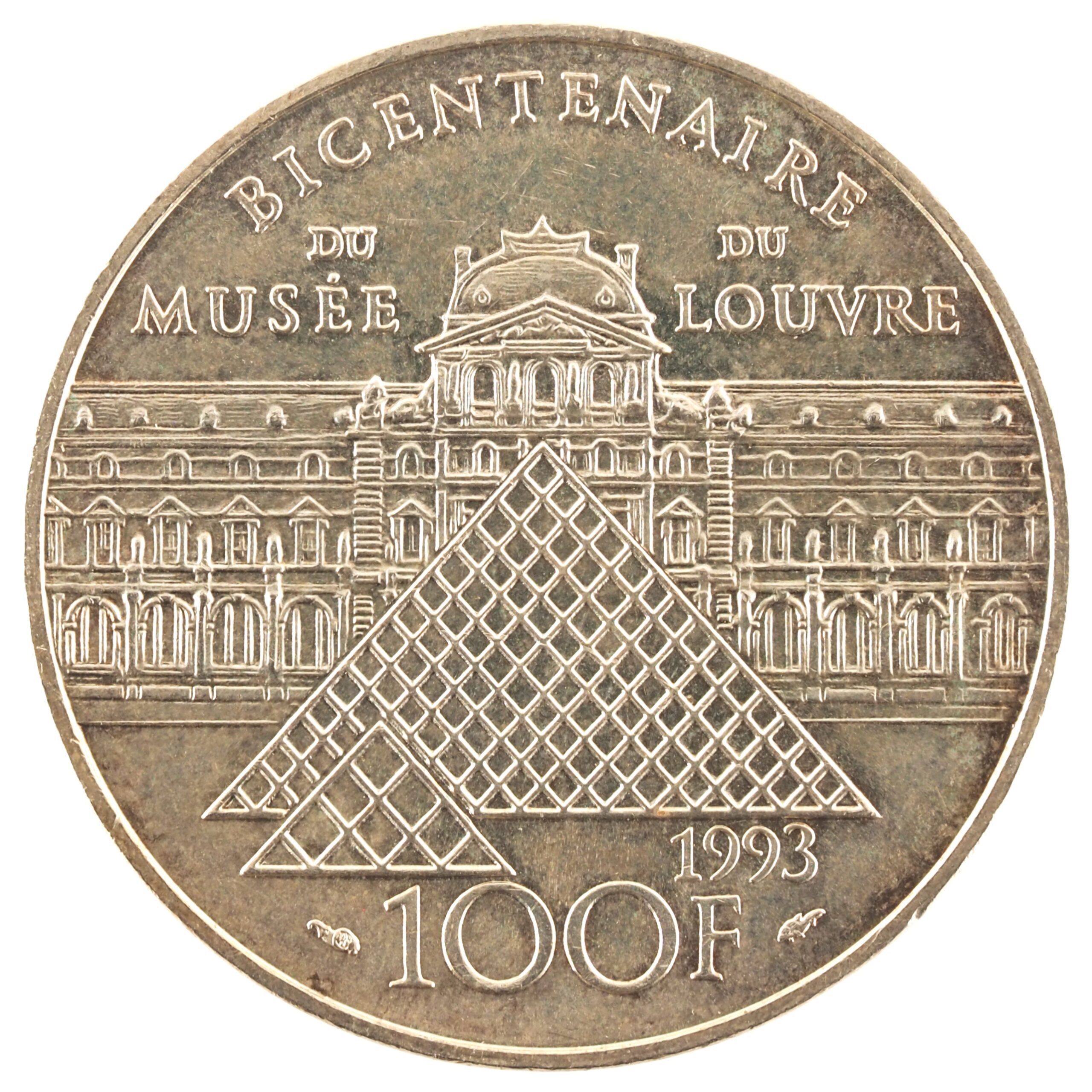 France - Pièce 100 Francs 1993 argent - La Liberté guidant le peuple – Image 2