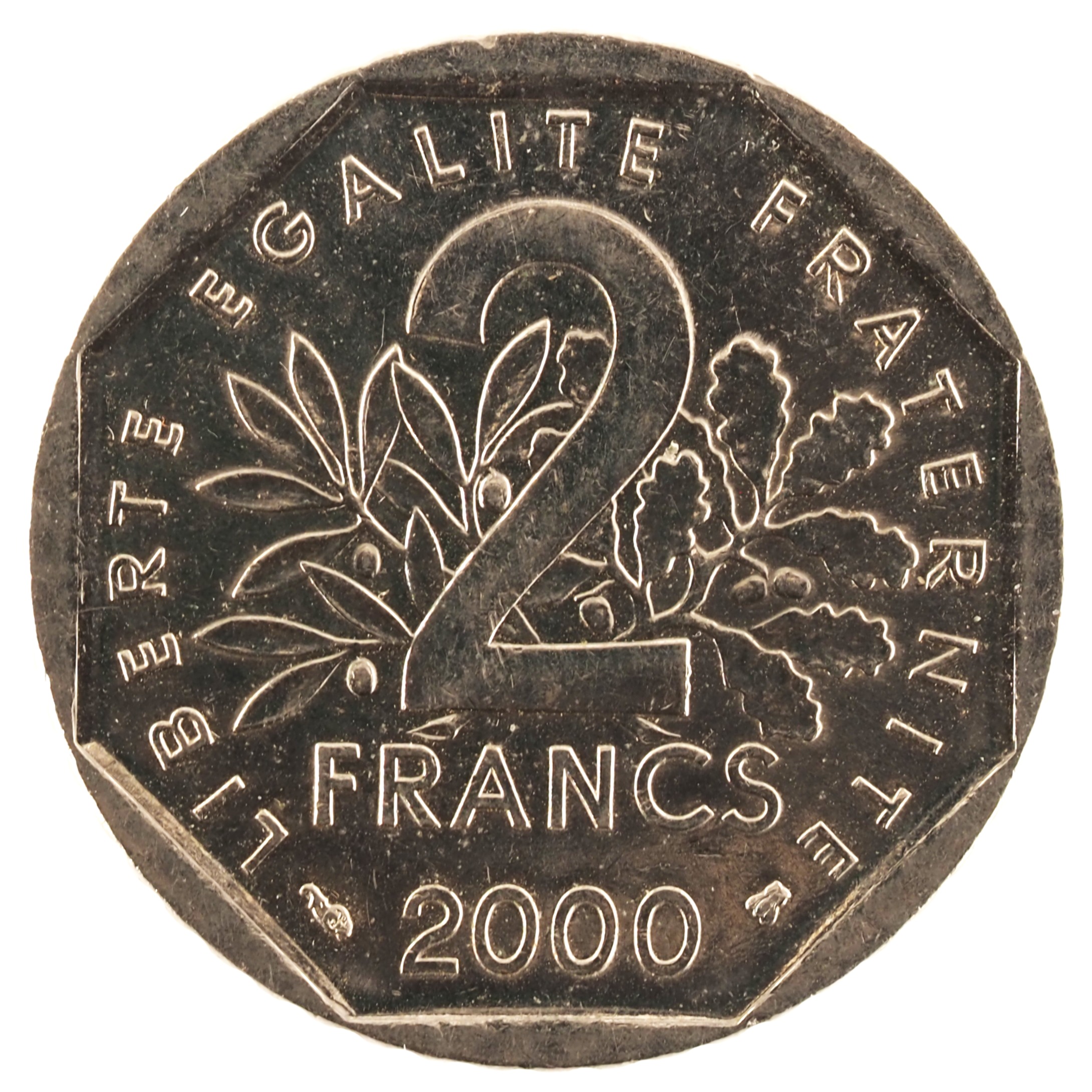 France - Pièce 2 Francs 2000 nickel - Semeuse