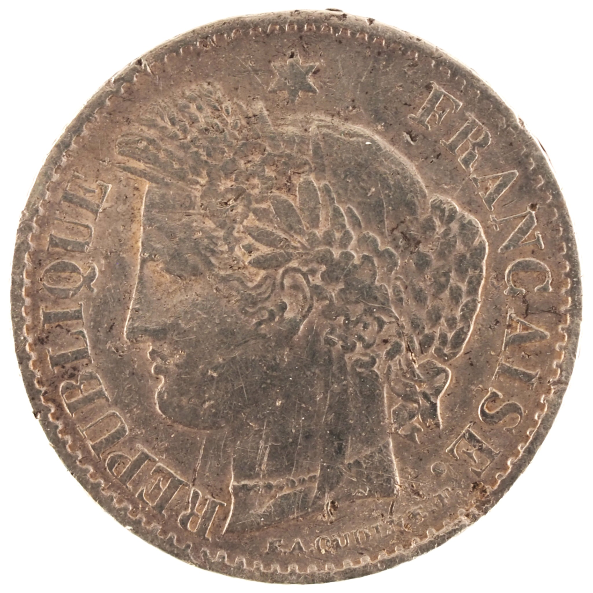 France - Pièce 20 Centimes 1850 A argent - Cérès (oreille de levrette basse) – Image 2