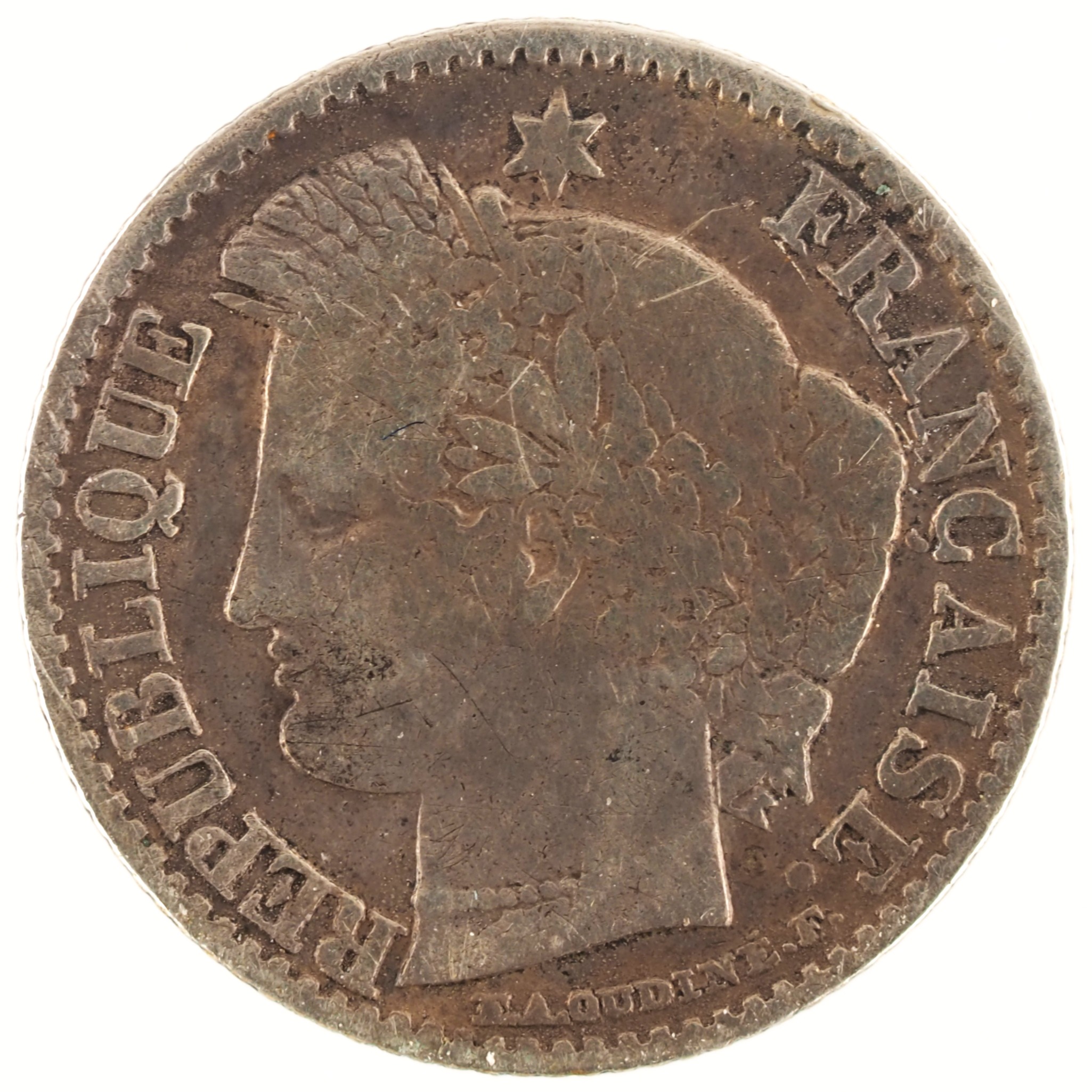France - Pièce 20 Centimes 1851 A argent - Cérès – Image 2