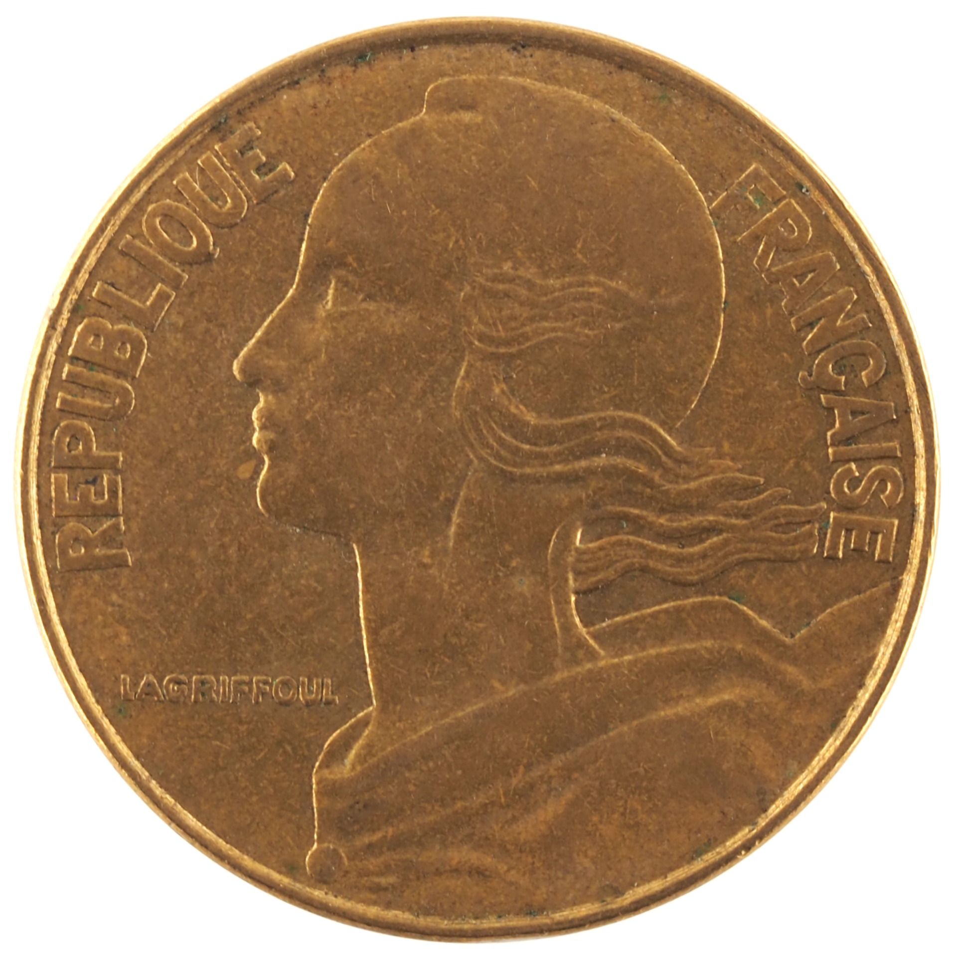 France - Pièce 20 Centimes 1974 bronze-aluminium - Marianne – Image 2