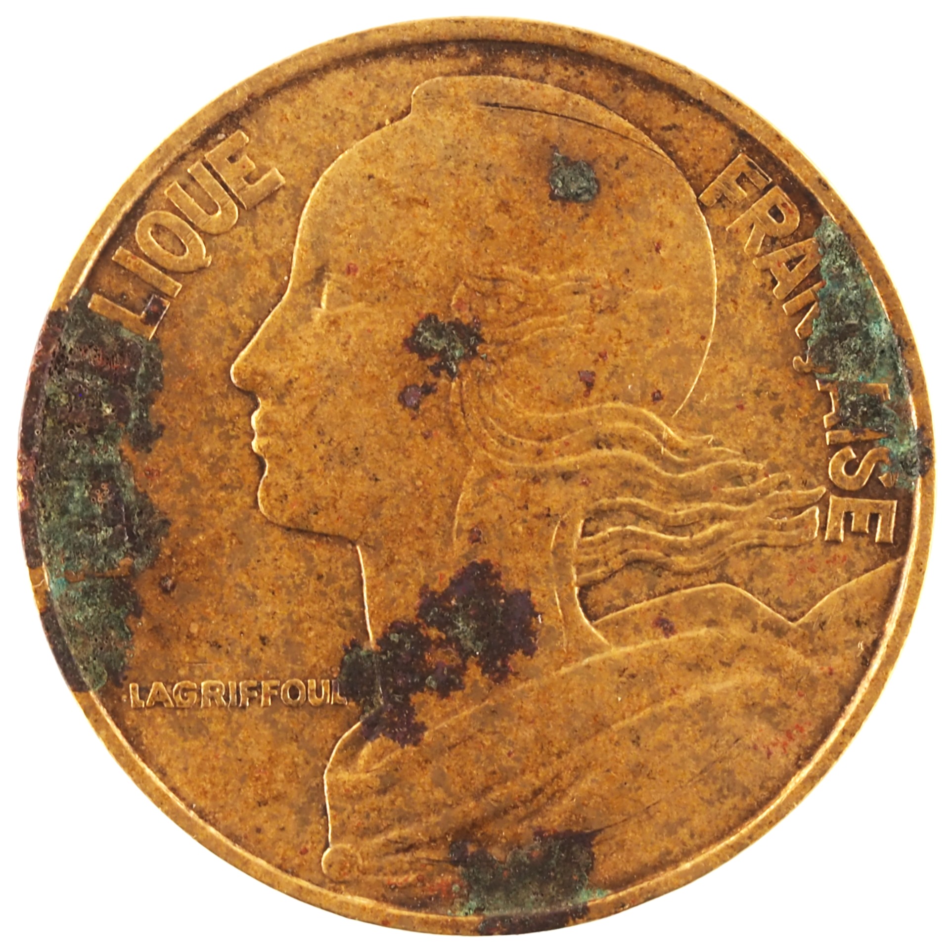 France - Pièce 20 Centimes 1982 bronze-aluminium - Marianne – Image 2