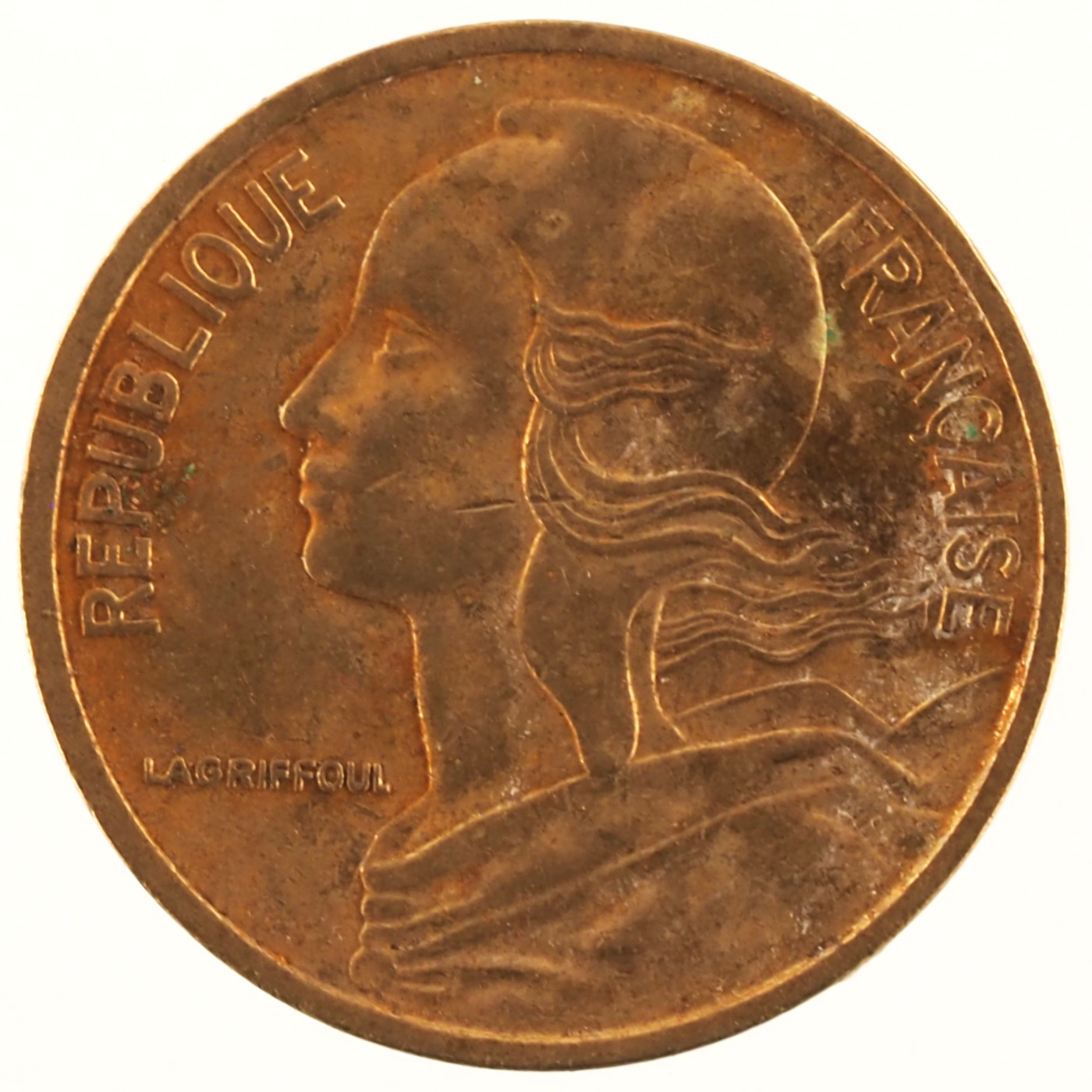 France - Pièce 5 Centimes 1984 bronze-aluminium - Marianne – Image 2