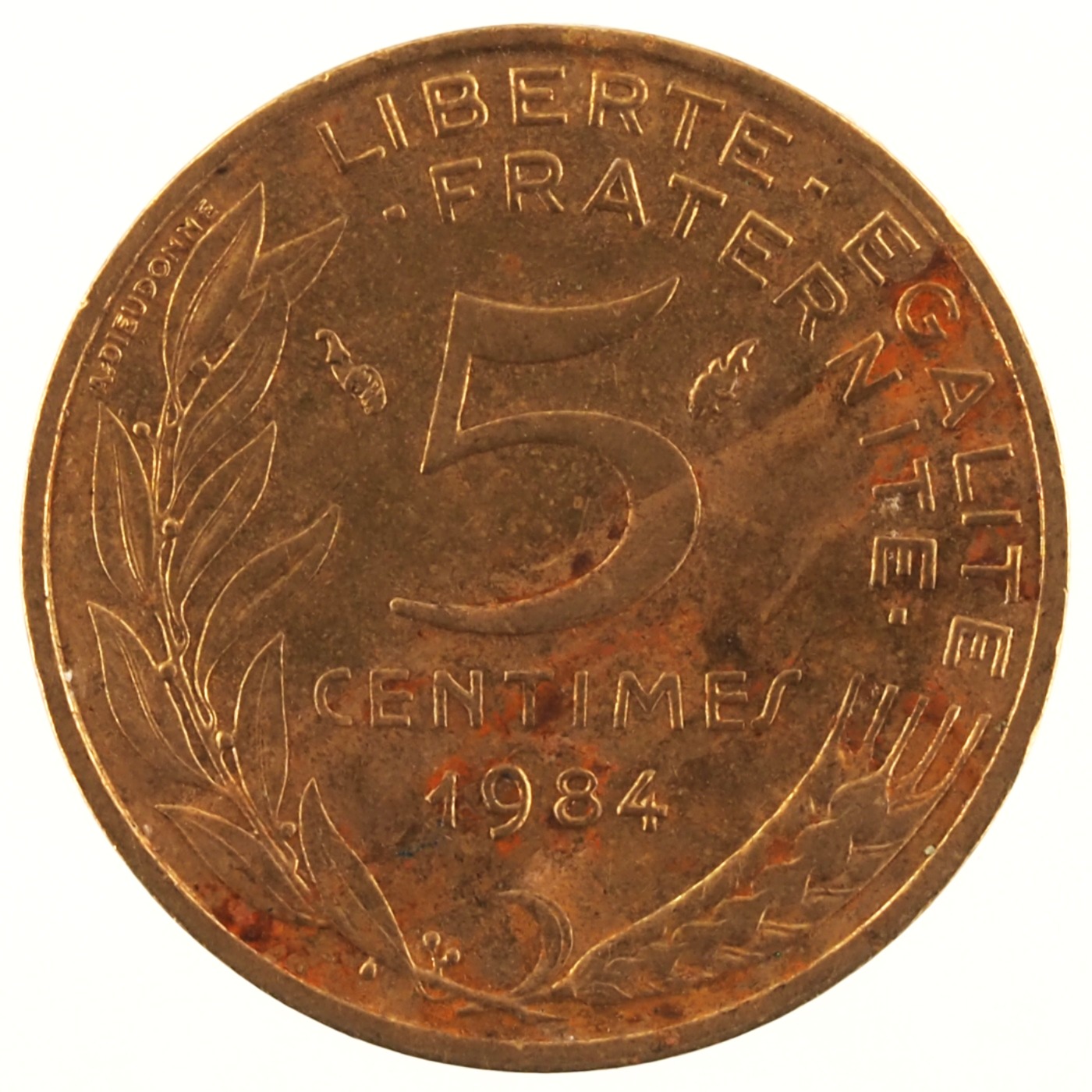 France - Pièce 5 Centimes 1984 bronze-aluminium - Marianne