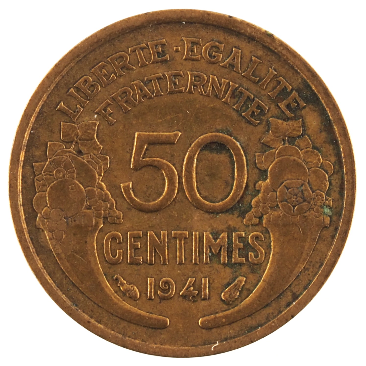 France - Pièce 50 Centimes 1941 bronze-aluminium - Morlon