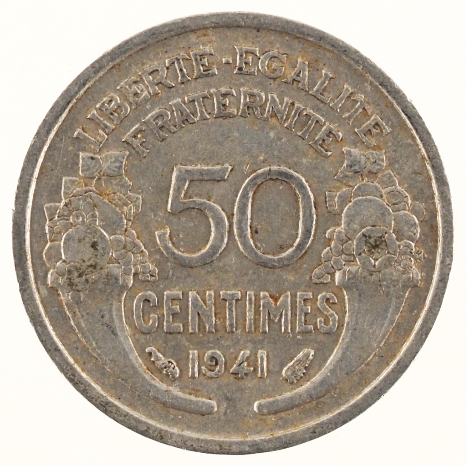 France - Pièce 50 Centimes 1941 aluminium - Morlon, lourde