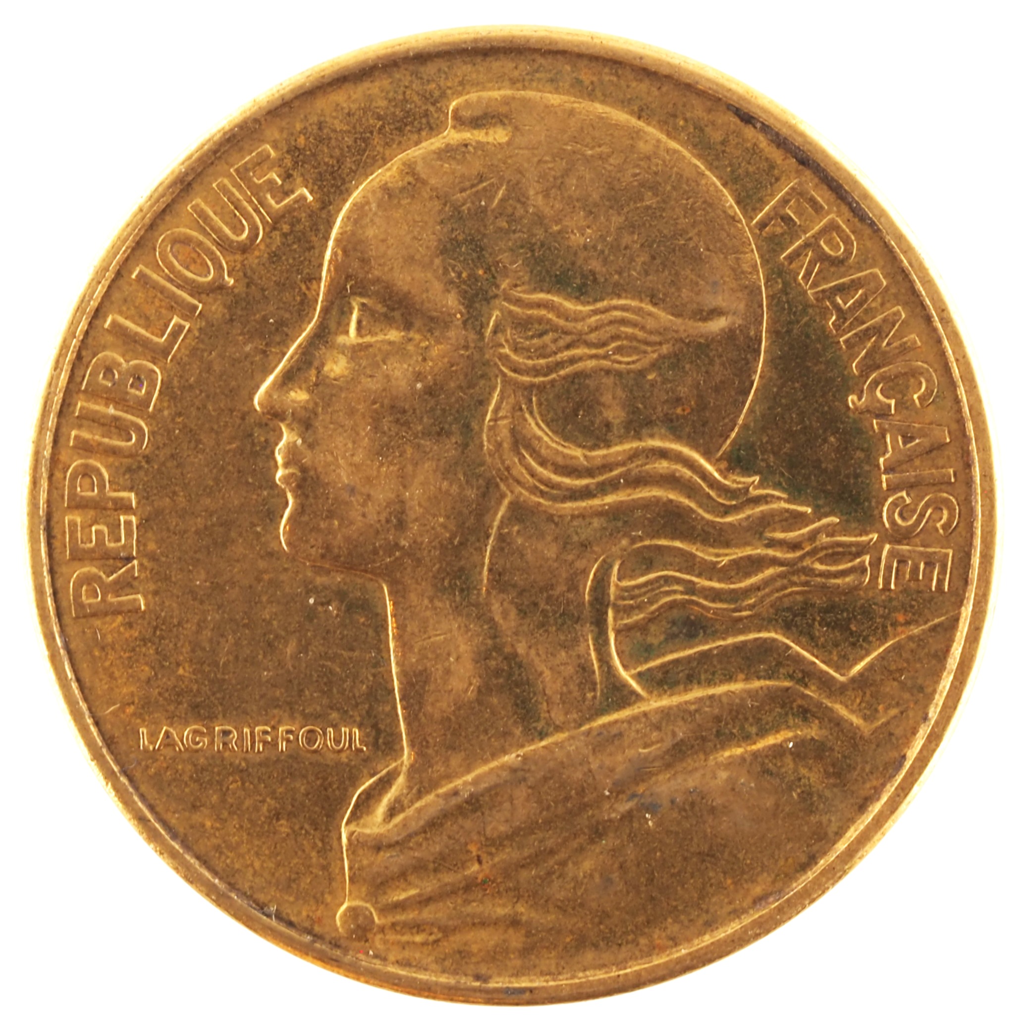 France - Pièce 50 Centimes 1962 bronze-aluminium - Marianne (col à trois plis) – Image 2