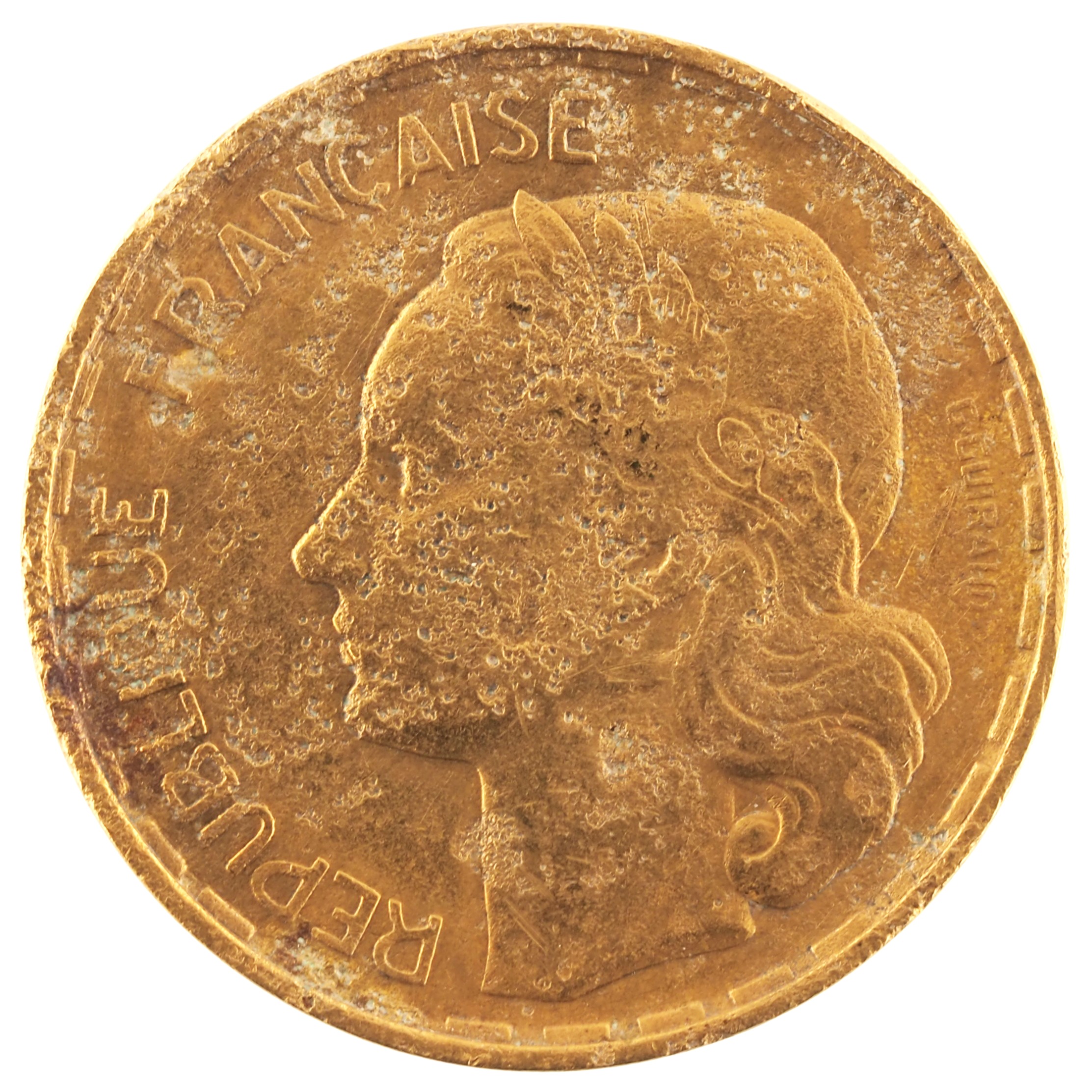 France - Pièce 50 Francs 1951 bronze-aluminium - Guiraud – Image 2