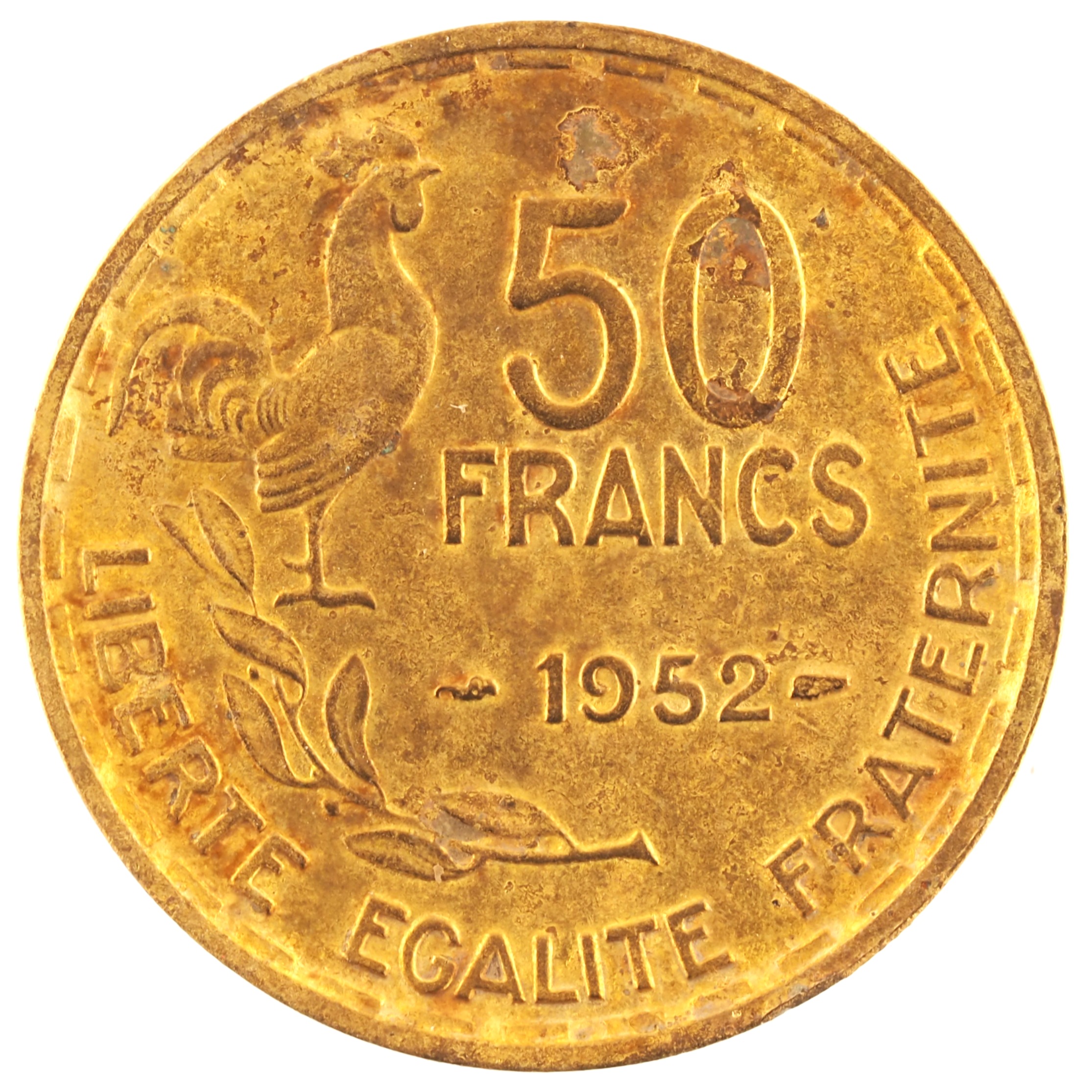 France - Pièce 50 Francs 1952 bronze-aluminium - Guiraud