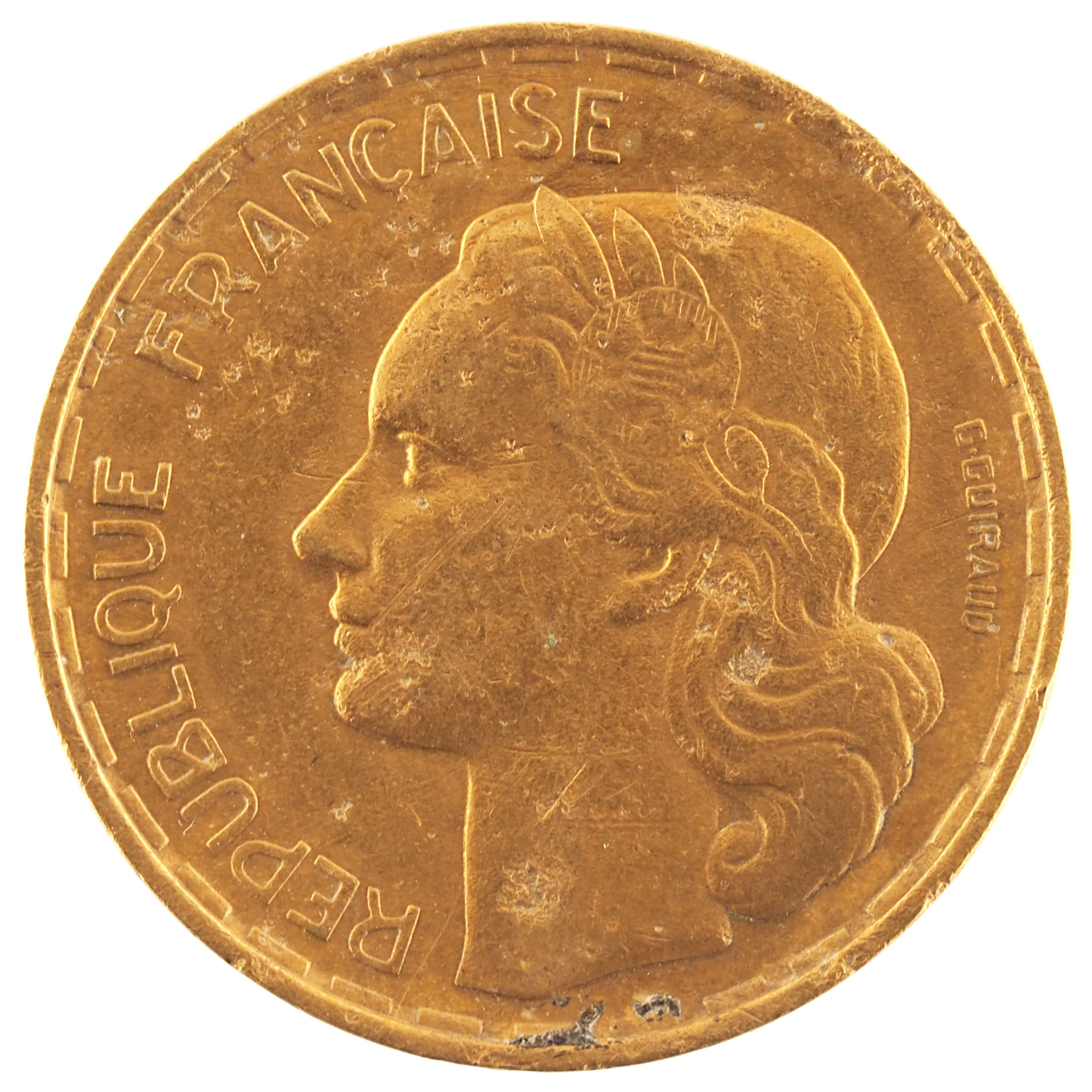 France - Pièce 50 Francs 1953 B bronze-aluminium - Guiraud – Image 2