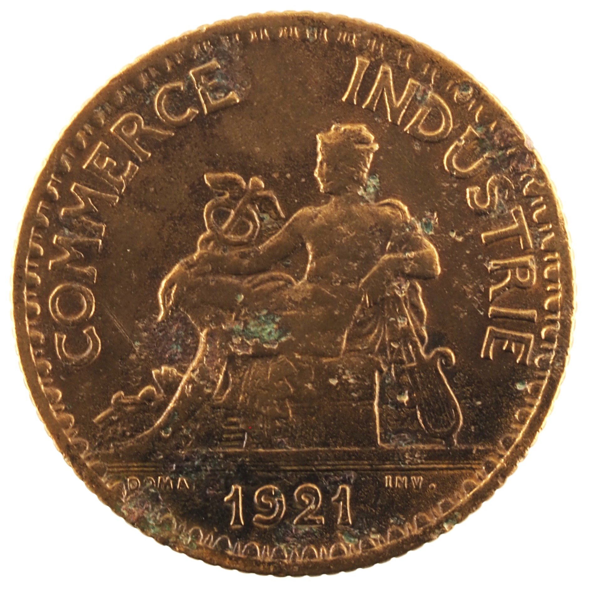 France - Pièce Bon pour 1 Franc 1921 bronze-aluminium - Chambres de Commerce