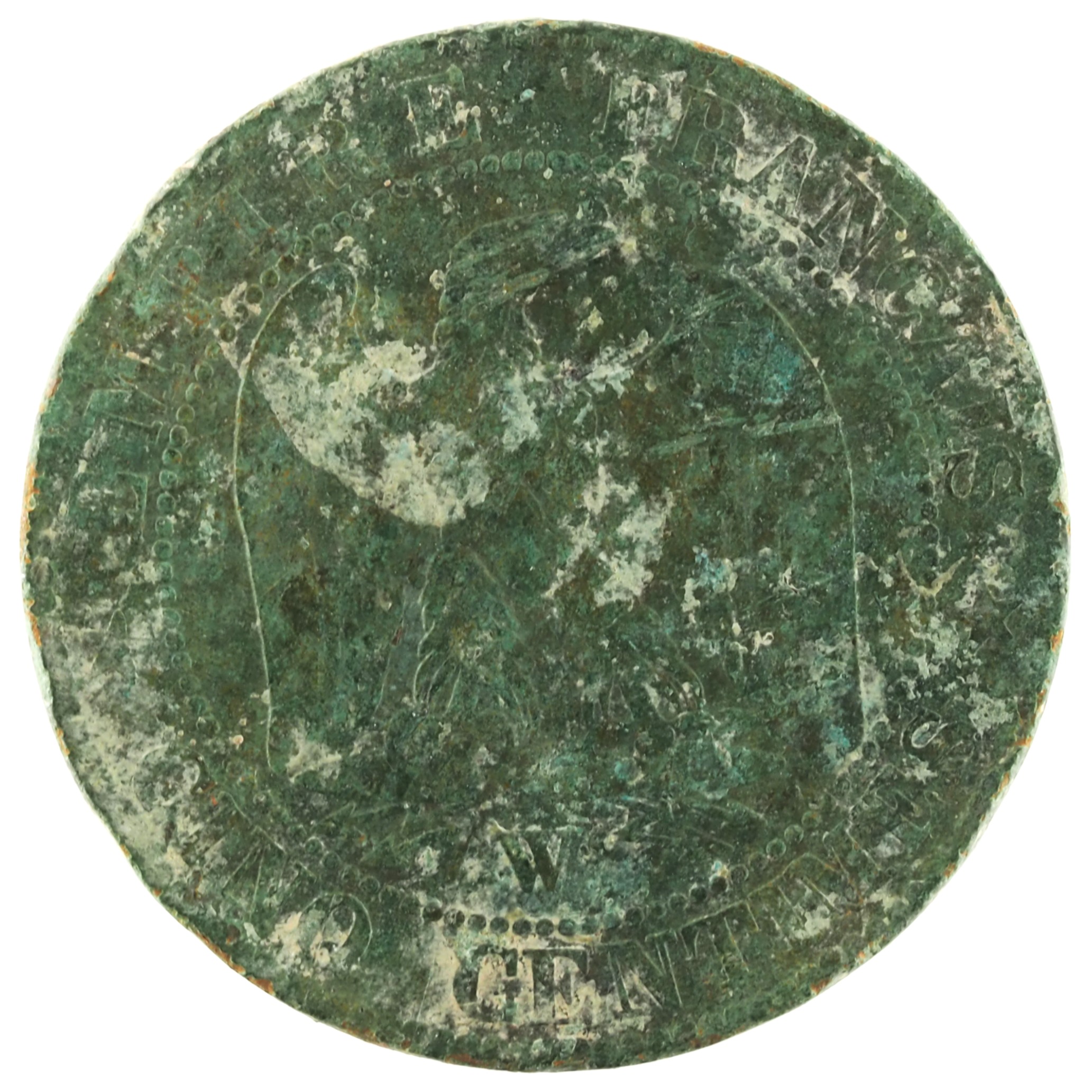 France - Pièce Cinq Centimes 1854 W bronze - Napoléon III, tête nue – Image 2