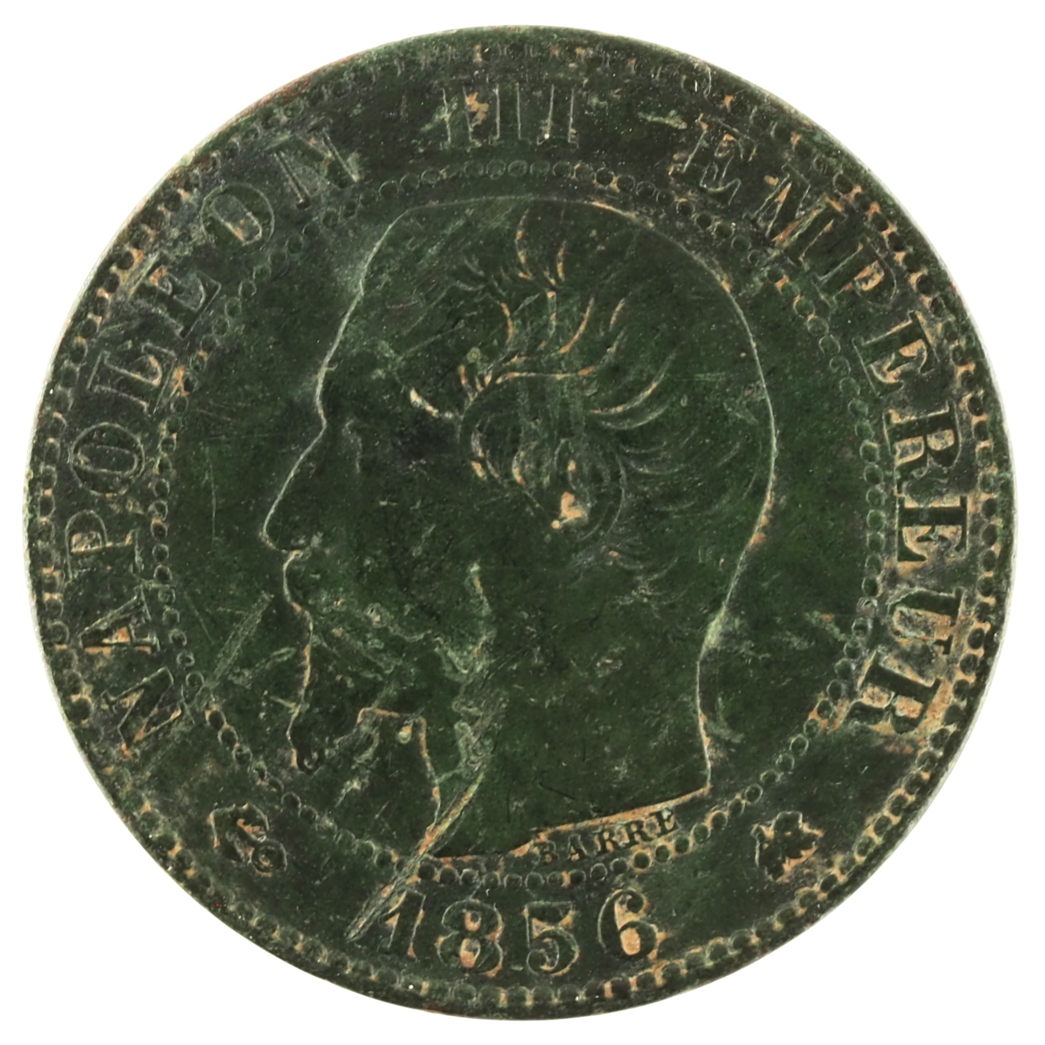 France - Pièce Cinq Centimes 1856 K bronze - Napoléon III, tête nue
