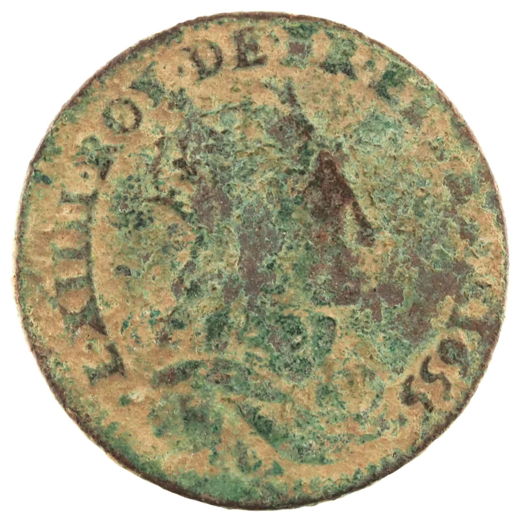 France - Pièce Liard de France 1655 B cuivre - Louis XIV