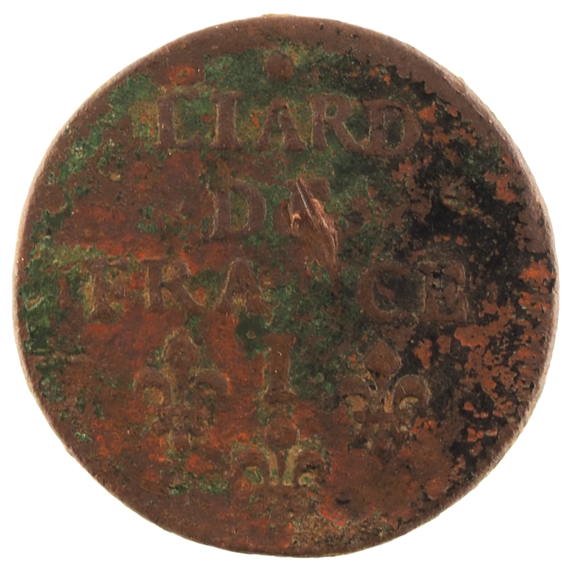 France - Pièce Liard de France 1656 I cuivre - Louis XIV – Image 2