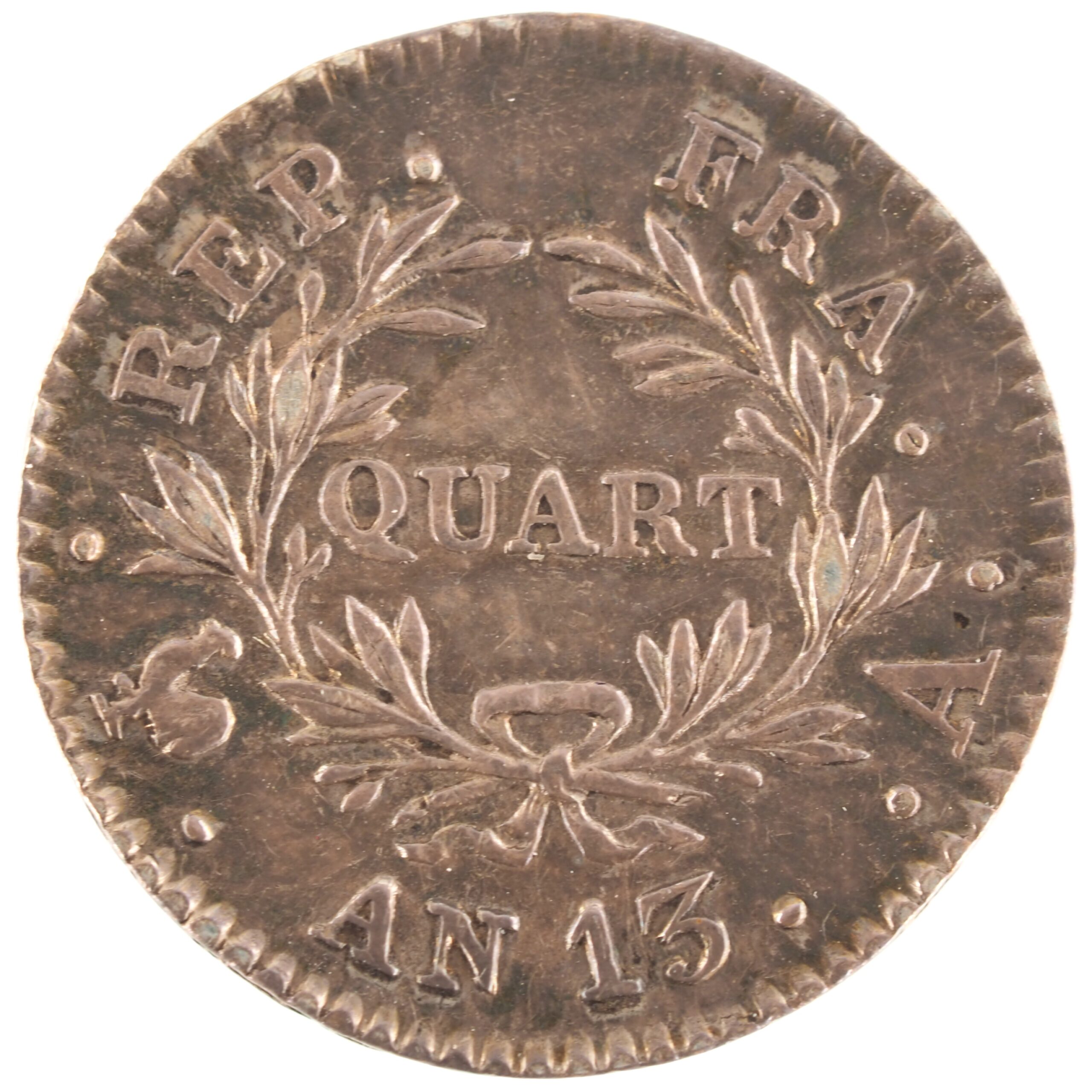 France - Pièce Quart (de Franc) An 13 A argent - Napoléon