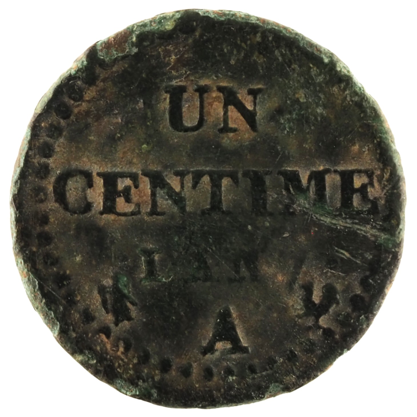 France - Pièce Un Centime An 7 A cuivre - Dupré (grand 7)