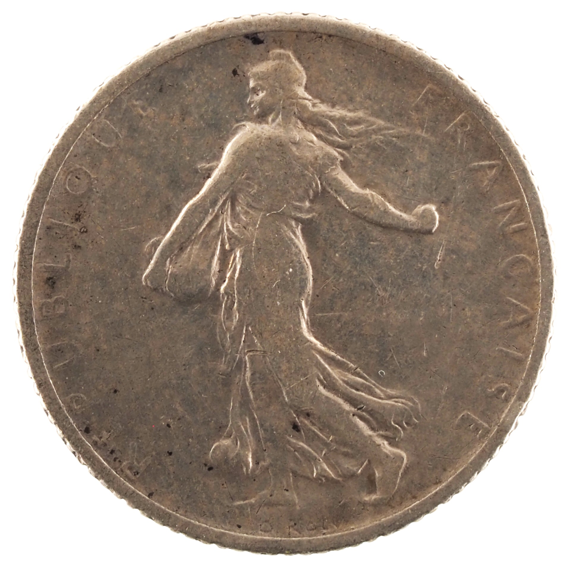 France - Fausse pièce 1 Franc 1905 argent - Semeuse – Image 2