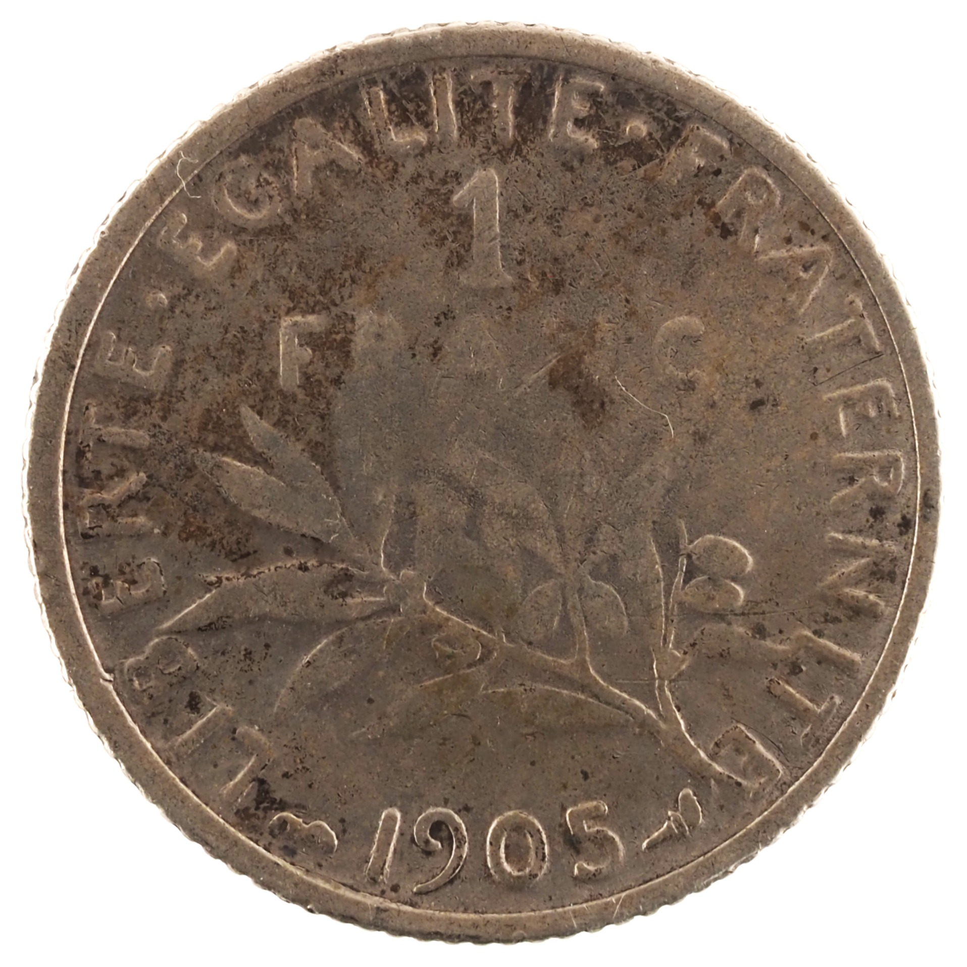 France - Fausse pièce 1 Franc 1905 argent - Semeuse