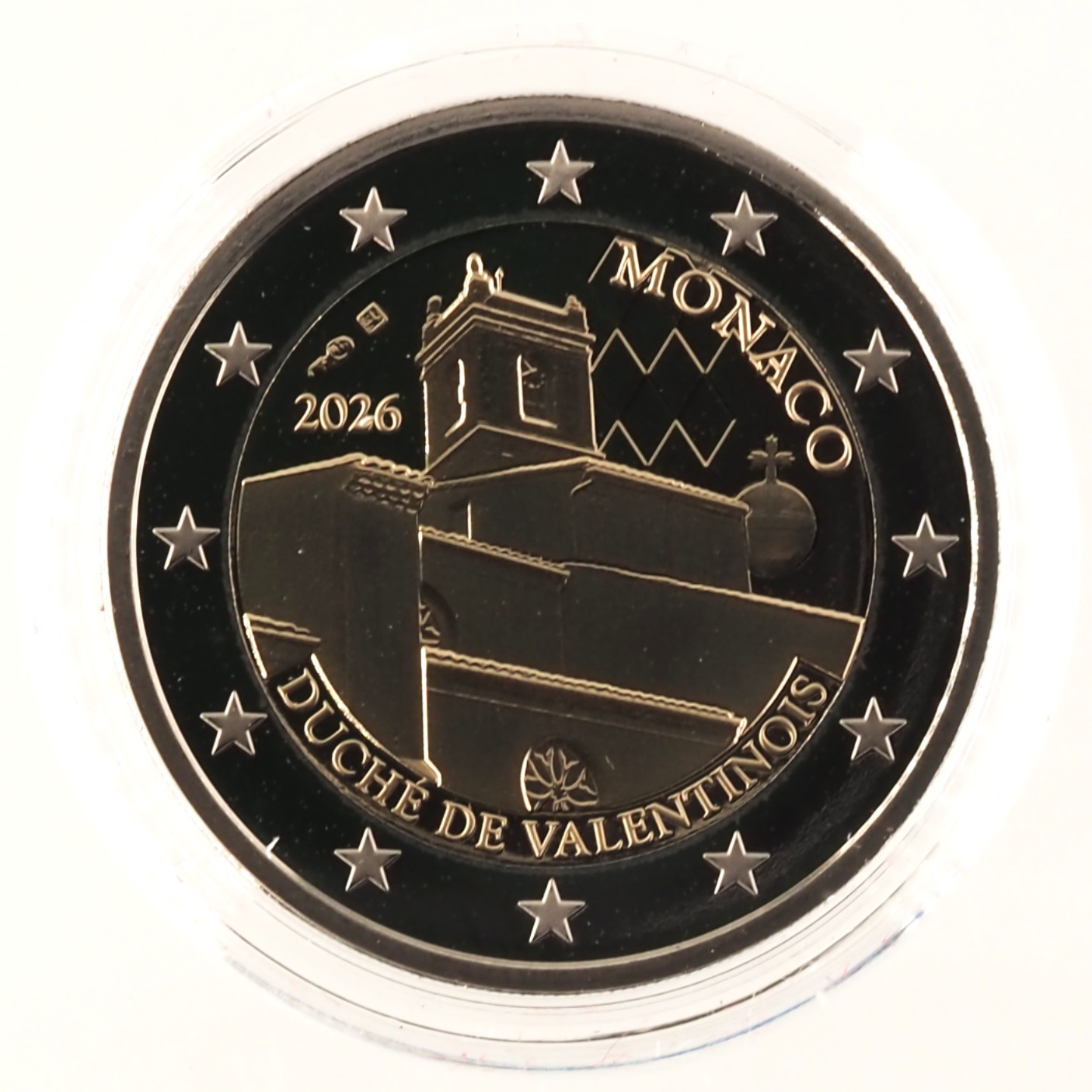 Monaco - Pièce 2 Euro 2026 cupro-nickel et nickel-laiton BE - Duché de Valentinois – Image 2