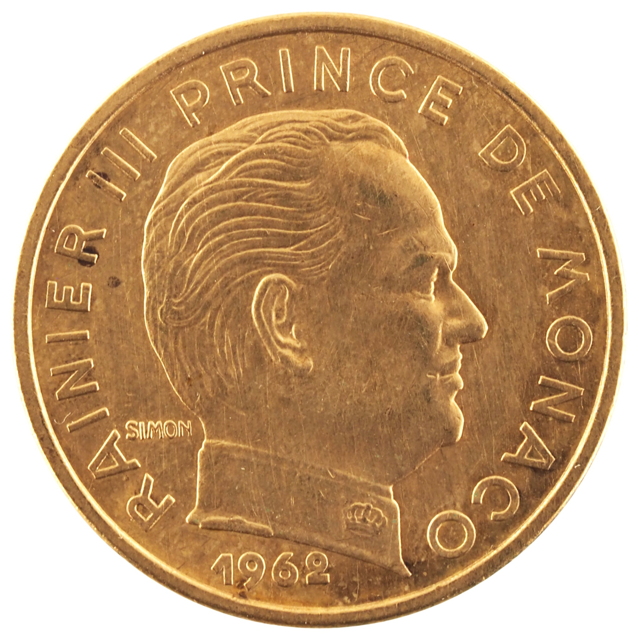 Monaco - Pièce 50 Centimes 1962 bronze-aluminium - Rainier III / Moine