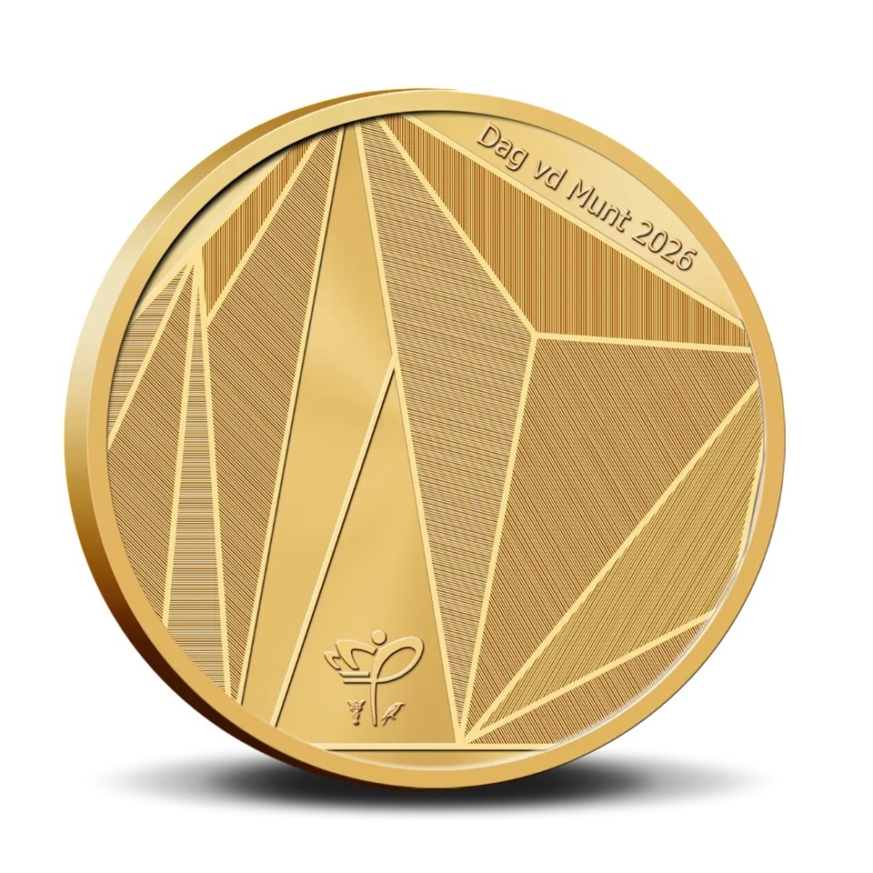 Pays-Bas - Médaille 2026 laiton BU - Jour de la Monnaie / Travail de gravure d'une monnaie – Image 3
