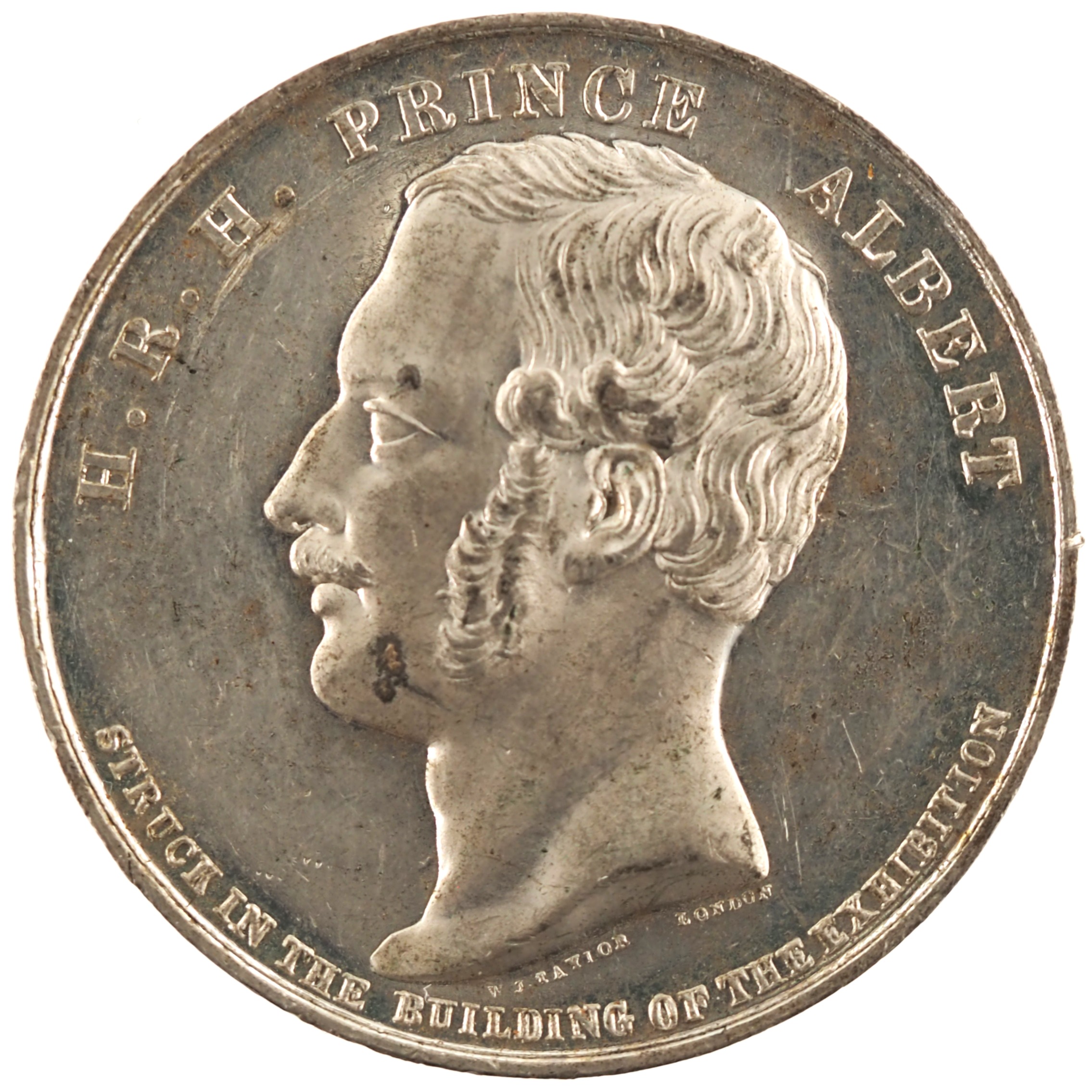 Royaume-Uni - Médaille 1851 étain - Albert / Exposition universelle de Londres – Image 2