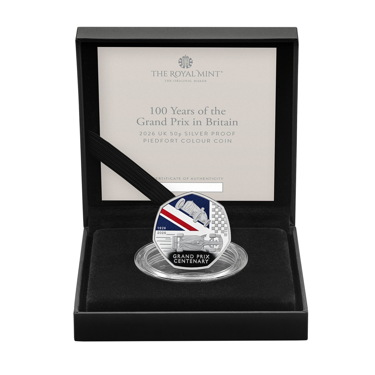 Royaume-Uni - Pièce 50 Pence 2026 argent BE - Grand Prix de Grande-Bretagne – Image 3