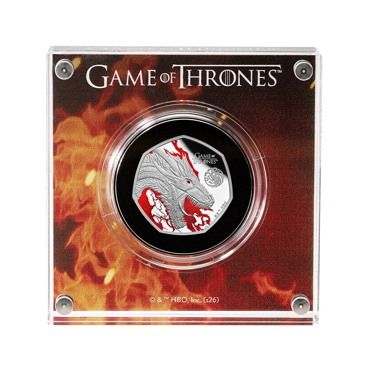 Royaume-Uni - Pièce 50 Pence 2026 argent BE - Le feu dans Game of Thrones – Image 4