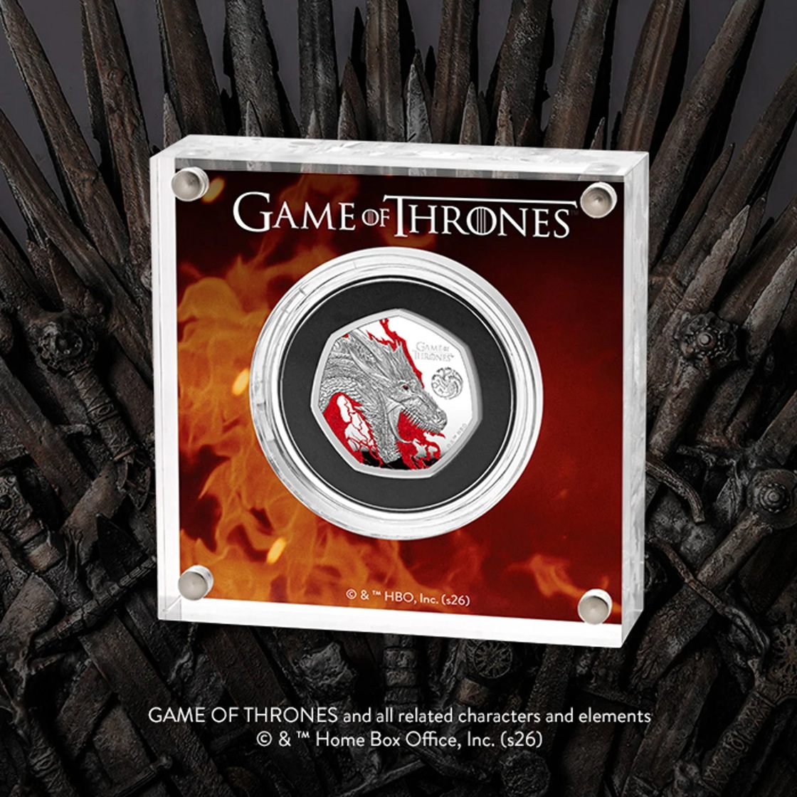 Royaume-Uni - Pièce 50 Pence 2026 argent BE - Le feu dans Game of Thrones – Image 5