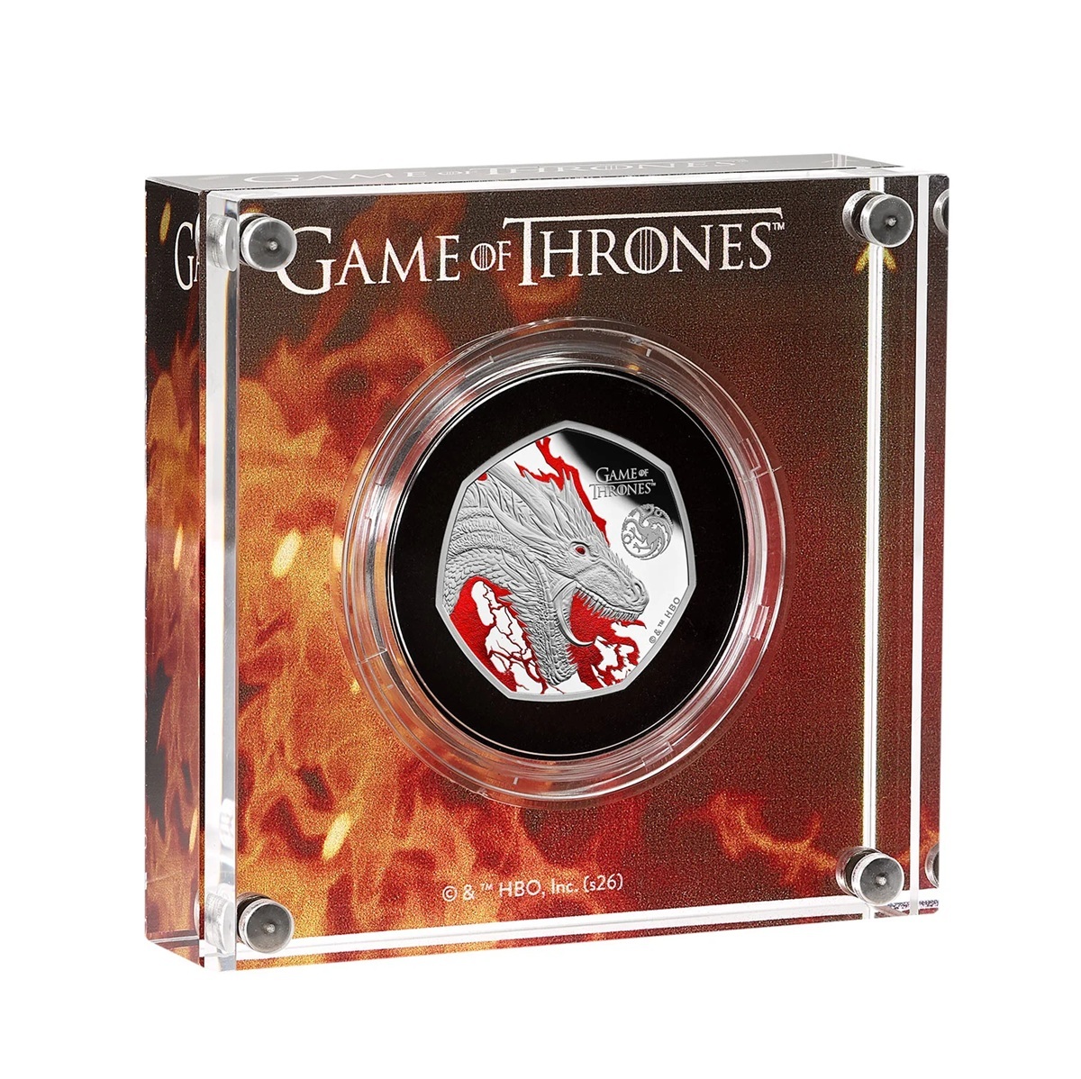 Royaume-Uni - Pièce 50 Pence 2026 argent BE - Le feu dans Game of Thrones – Image 3