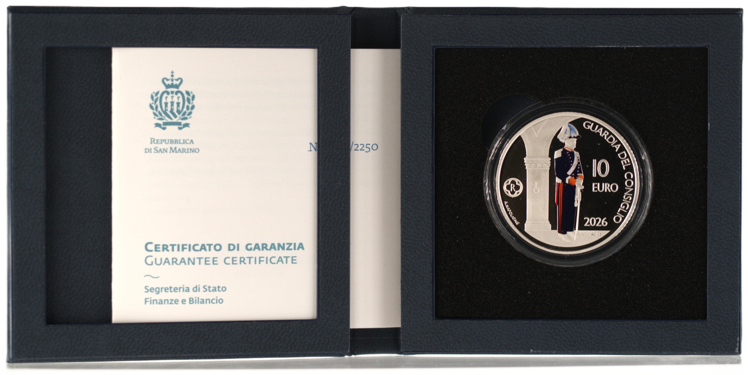 Saint-Marin - Pièce 10 Euro 2026 R argent BE - Garde du Grand Conseil Général – Image 8