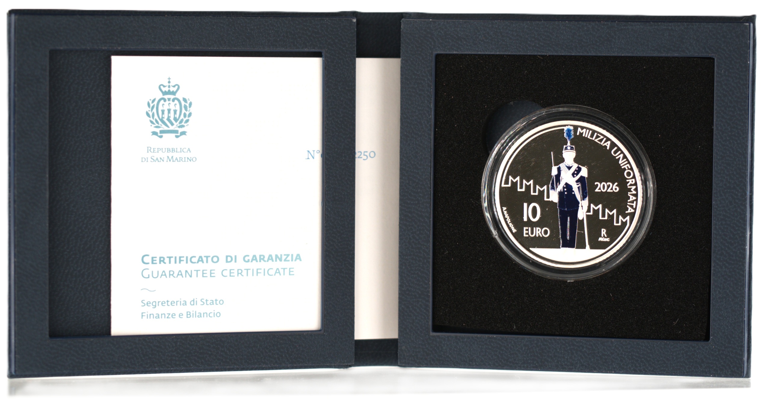 Saint-Marin - Pièce 10 Euro 2026 R argent BE - Compagnie de la Milice en Uniforme – Image 9