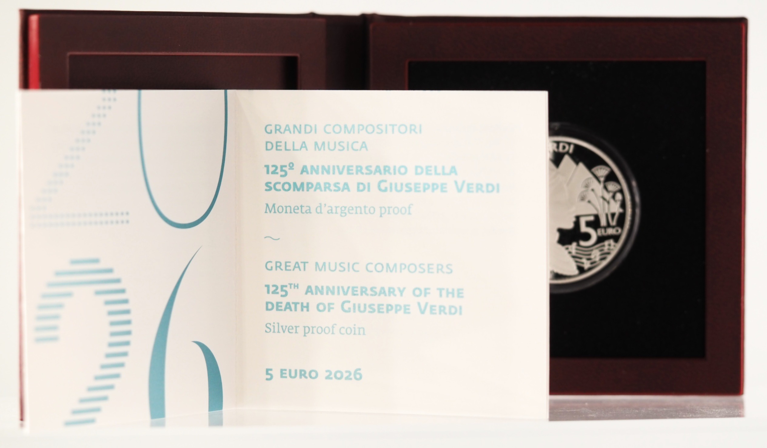 Saint-Marin - Pièce 5 Euro 2026 R argent BE - Giuseppe Verdi – Image 14