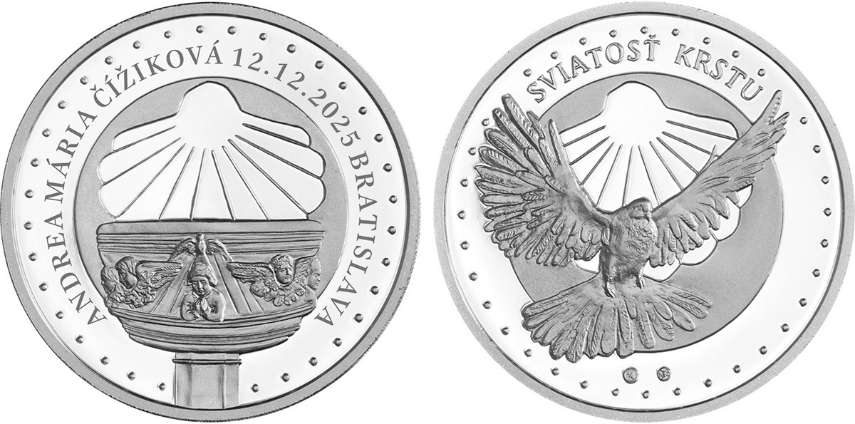 Slovaquie - Médaille argent BE - Baptême – Image 4